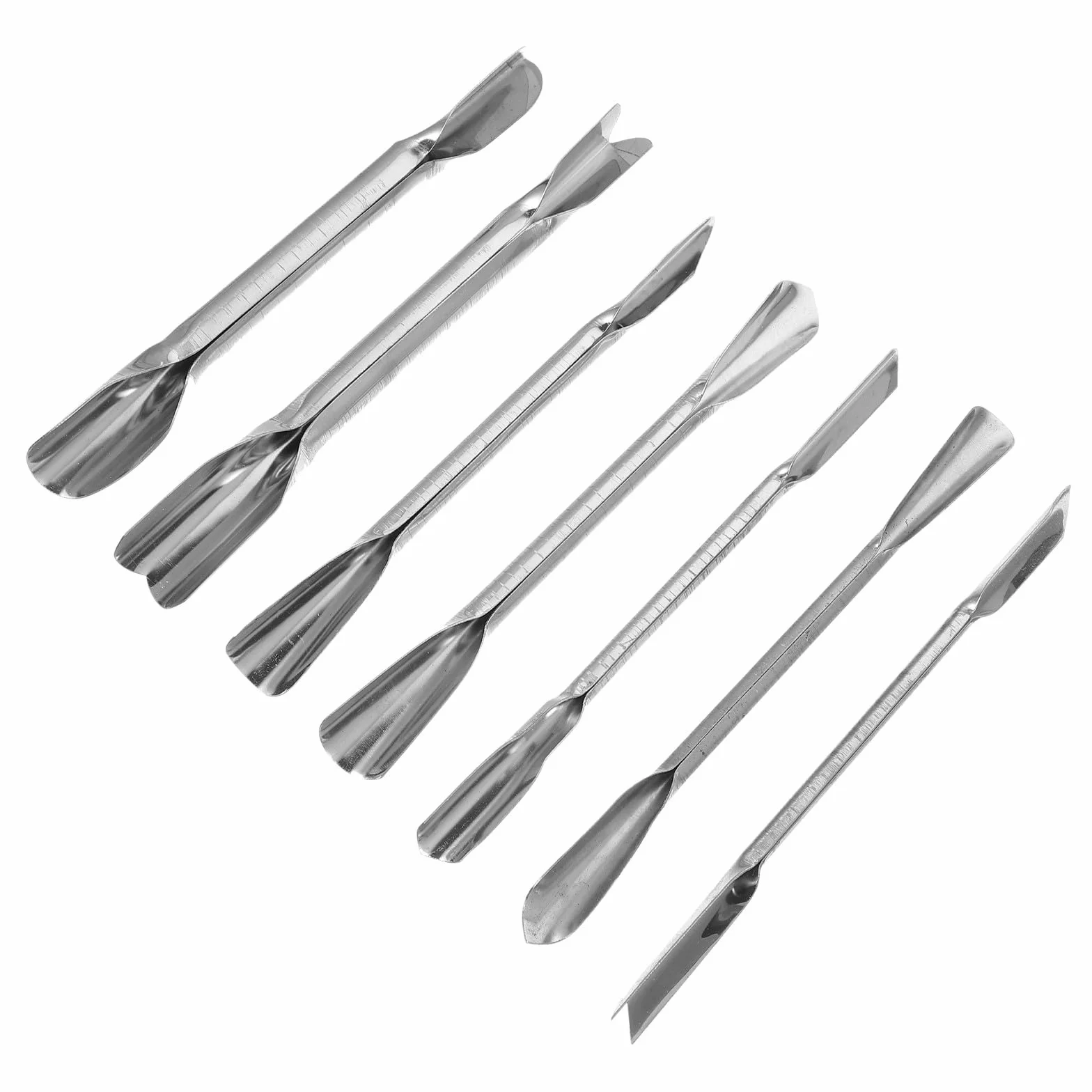 Set da 7 Utensili da Cucina per Intaglio e Decorazione, Taglierina Doppia in Acciaio Inox per Frutta e Verdura, Strumento per Intagliare Alimenti per Casa, Ristorante e Feste