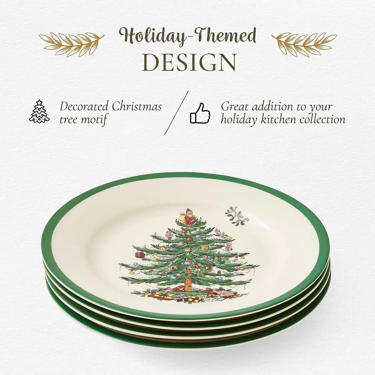 Spode Piatti, in Ceramica, Multicolore, Set di 4