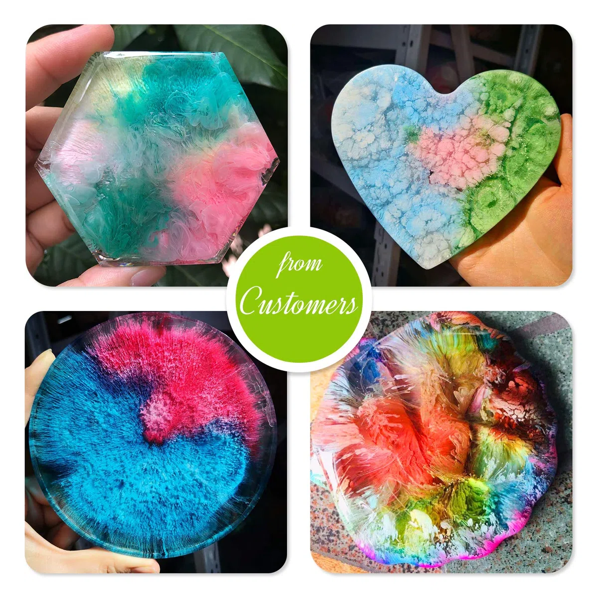 Alcohol Ink Set - 12 Colori x 10ml Inchiostro Alcool per Pittura, Arte in Resina, Fabbricazione Capsule Petri di Resina - Colorante Alcool Concentrato per Bicchiere, Yupo, Mestieri