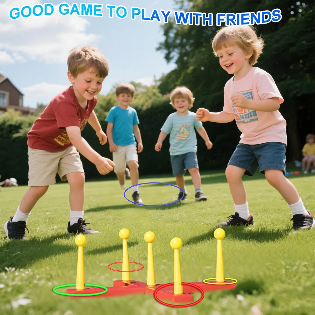 24 pezzi plastica anelli di lancio giocattoli, anelli di lancio cerchi per i bambini, anello di gioco Toss Carnevale per interni all'aperto Sport Party Supplies giochi (12cm-12pz/18cm-12pz)