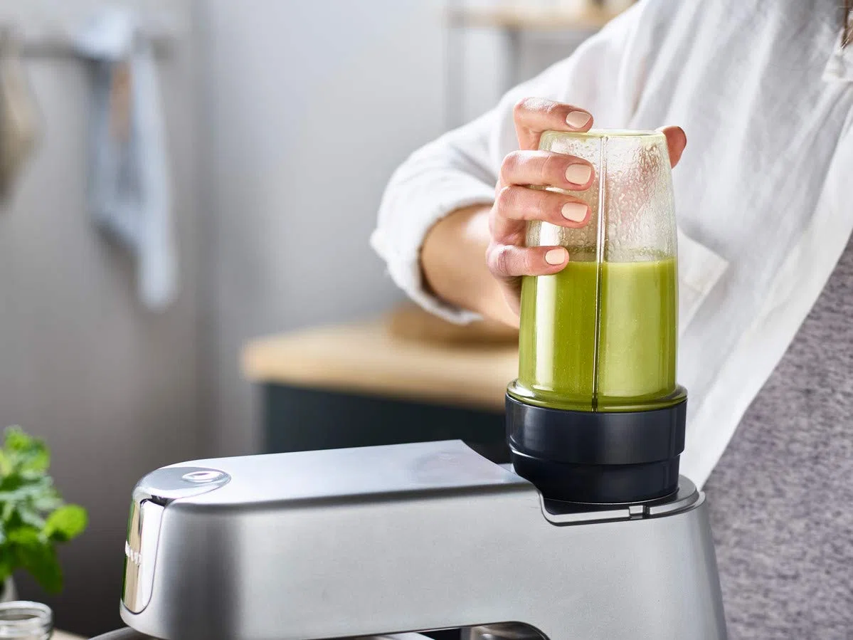 Kenwood KAH740PL Accessorio Frullatore Smoothie-to-go Blend - Xtract per impastatrici Planetarie, frullati nutrienti in modo semplice e veloce, in dotazione 2 bicchieri da 0,6L, lame in acciaio inox