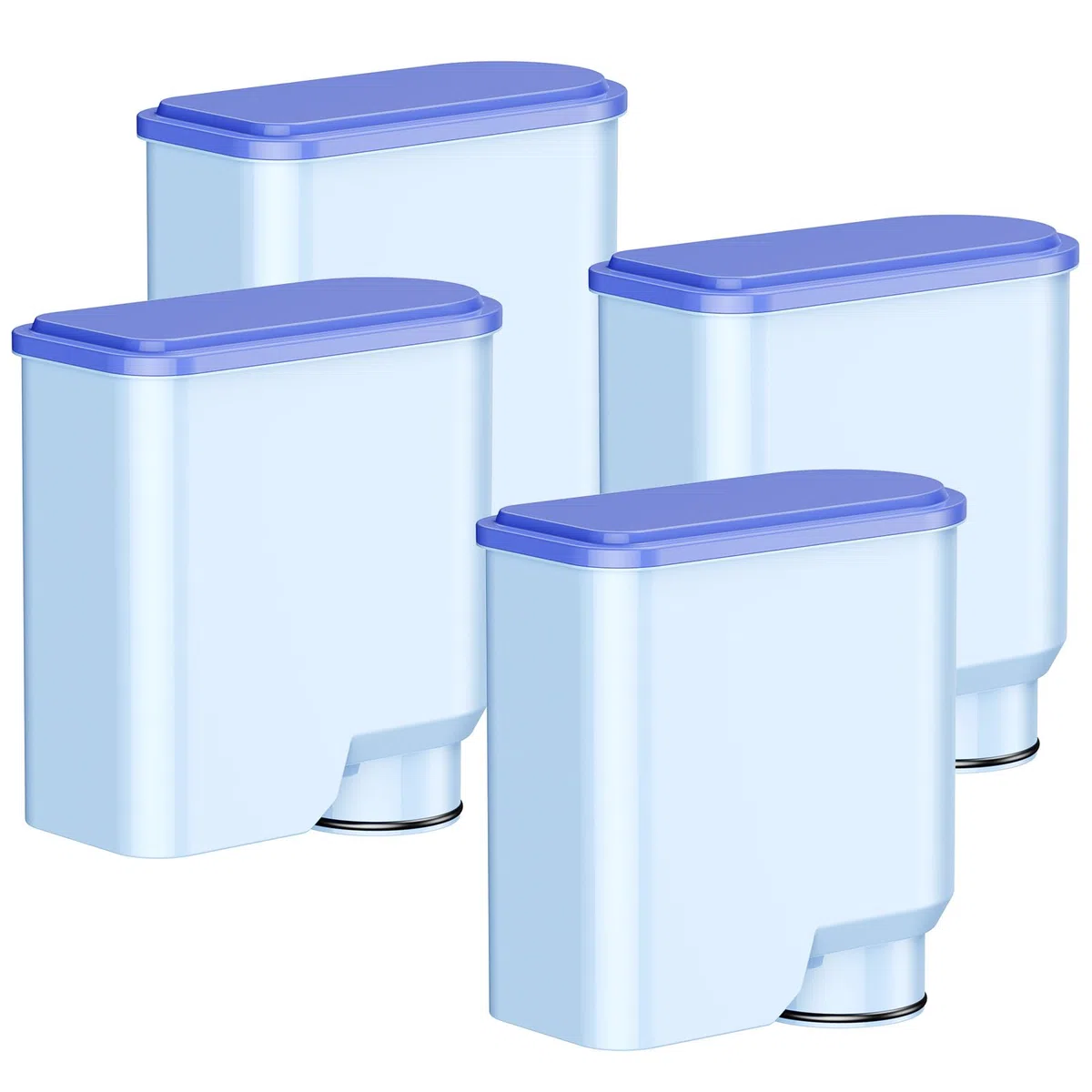 4 filtri dell'acqua compatibili con Philips AquaClean CA6903/10 CA6903/22 CA6903, filtro dell'acqua di ricambio a 2 livelli, adatto per macchine da caffè Saeco & Philips