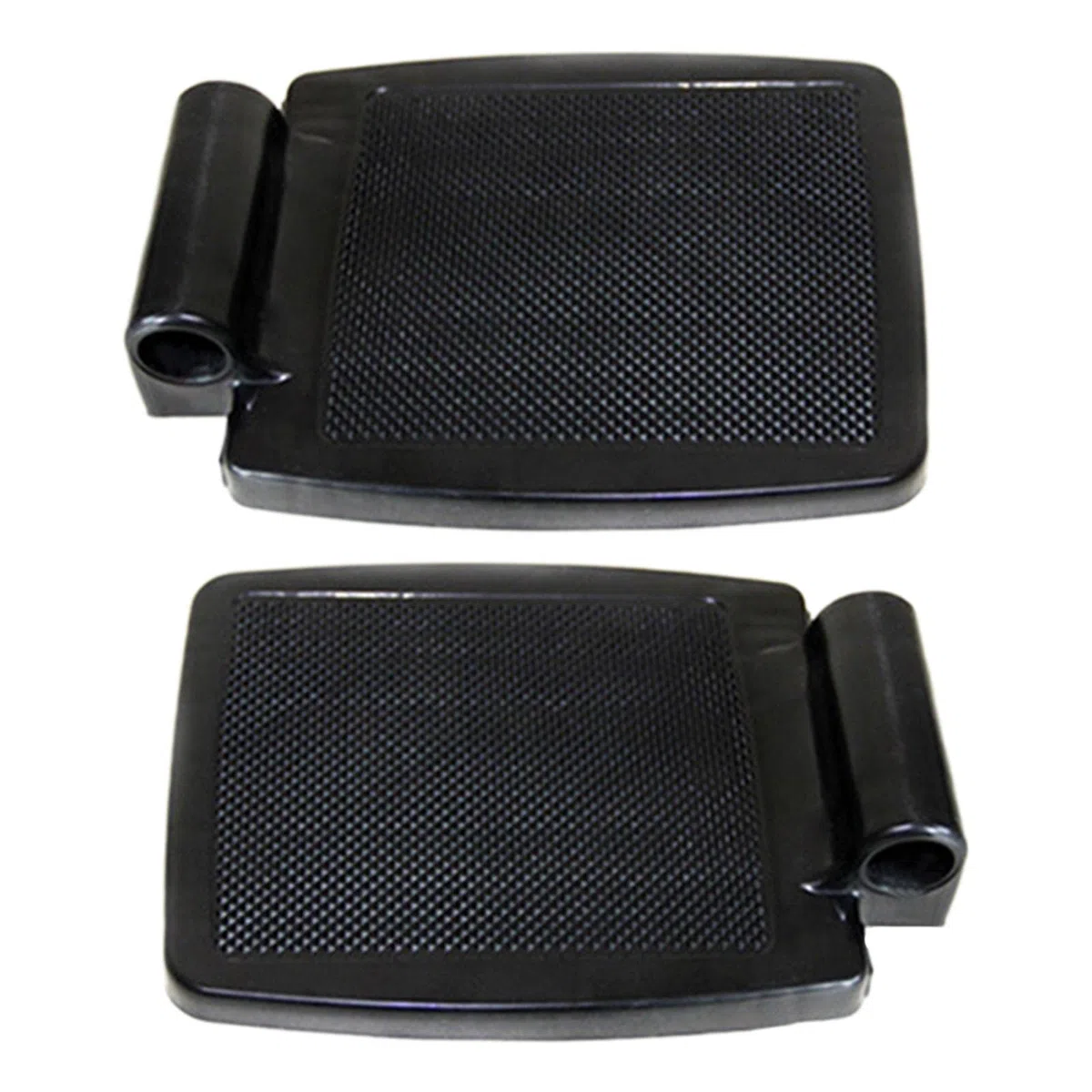 F Fityle Resistente poggiapiedi per sedia a rotelle, pedale per sedia a rotelle manuale rimovibile antigraffio, ricambio, accessori universali per sedia a - Foro in plastica da 2,2 cm
