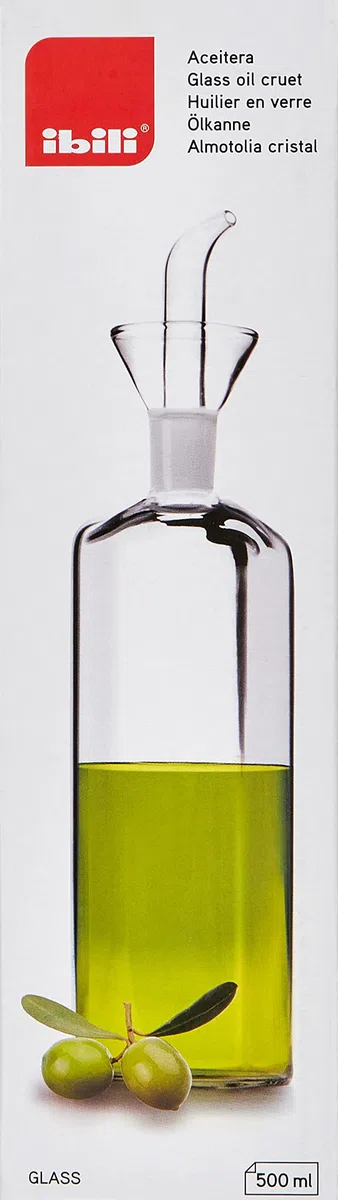 IBILI ACEITERA Cristal CUADRADA 500 ML.