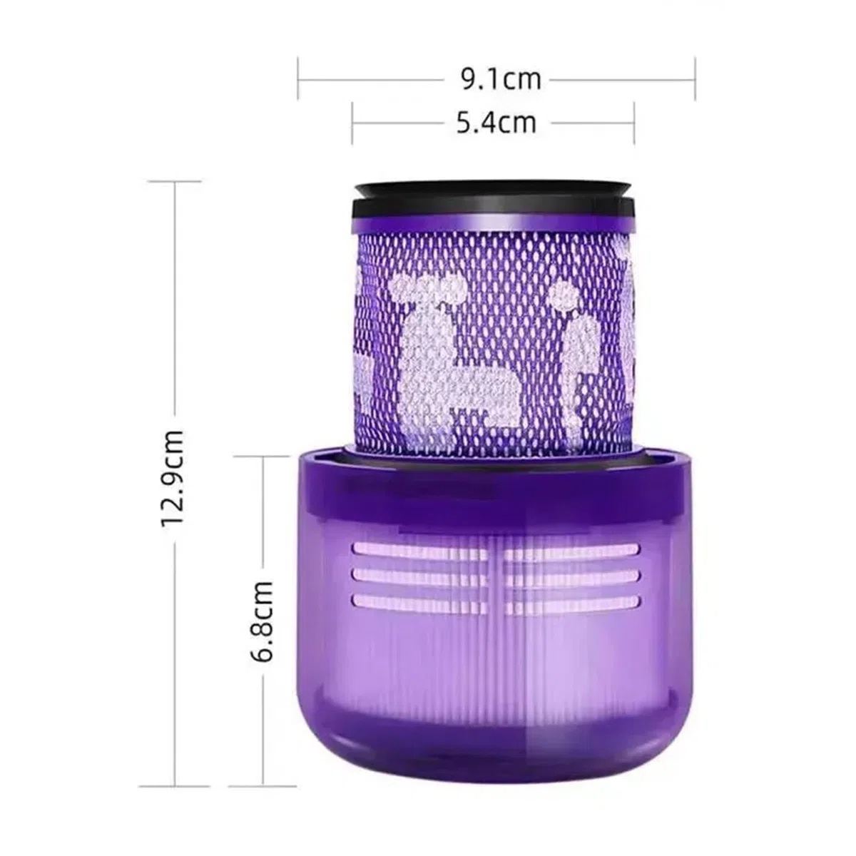 4 Pezzi Filtri di Ricambio V11 per Dyson - Compatibili con Aspirapolvere Dyson V11 Animal/Absolute/Torque Drive/Fluffy/Complete Pro e V15 Detect SV14, Sostituisce Parte n. DY-970013-02 e 97 (4)
