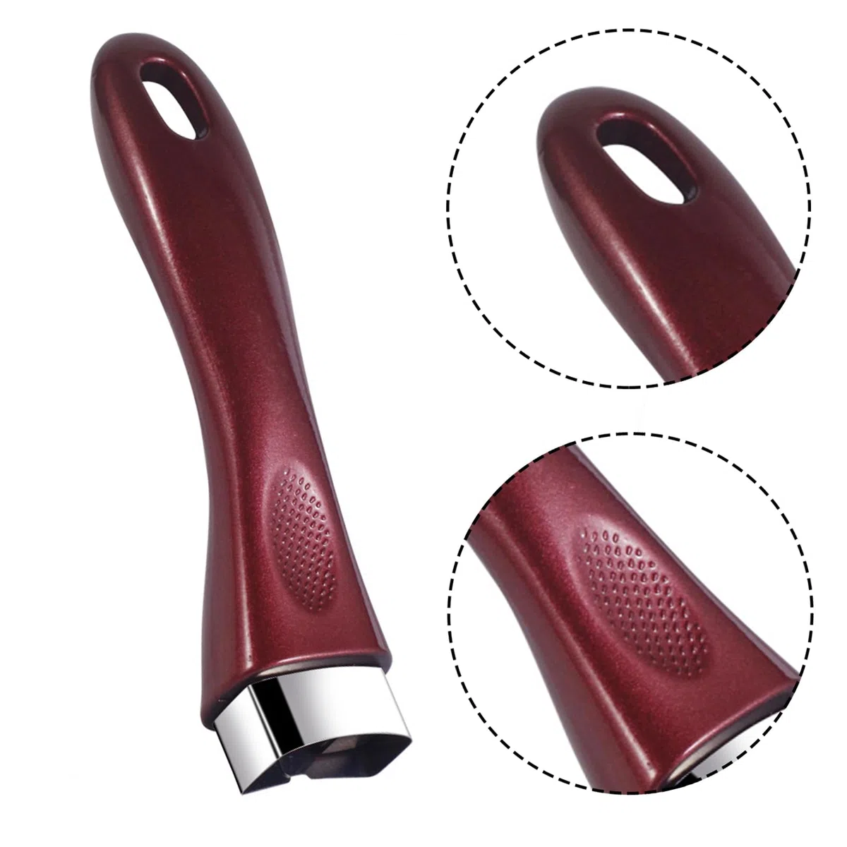 Vastsea Manico Universale in Bachelit, Pentole Maniglia, Manico Rimovibile, Viene Fornito con Viti, per Utilizzato Nella Maggior Parte Degli Accessori Pentole da Cucina (Rosso)