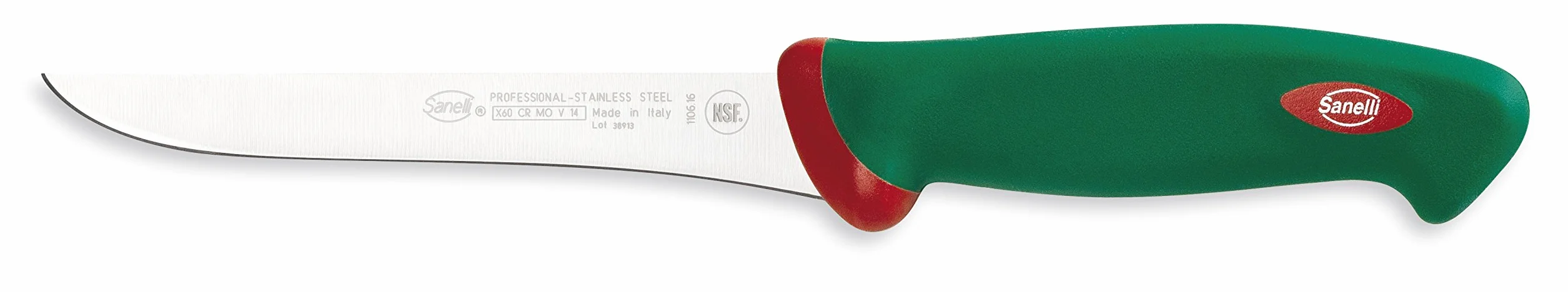 Sanelli Premana Professional Confezione Coltelli macellaio, Acciaio Inossidabile, Verde / Rosso, 39 x 13 x 3 cm, 2 Unità