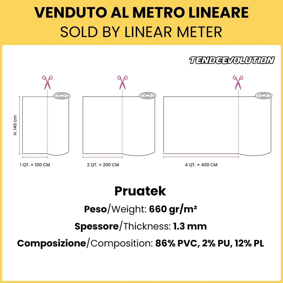 PRUATEK Ecopelle Nautica per Cuscineria Barca Liscia, Tessuti Ecopelle al Metro, Altezza Pezza 140 CM. Finta Pelle Rivestimento Nautico, Similpelle per Tappezzeria (Bianco)