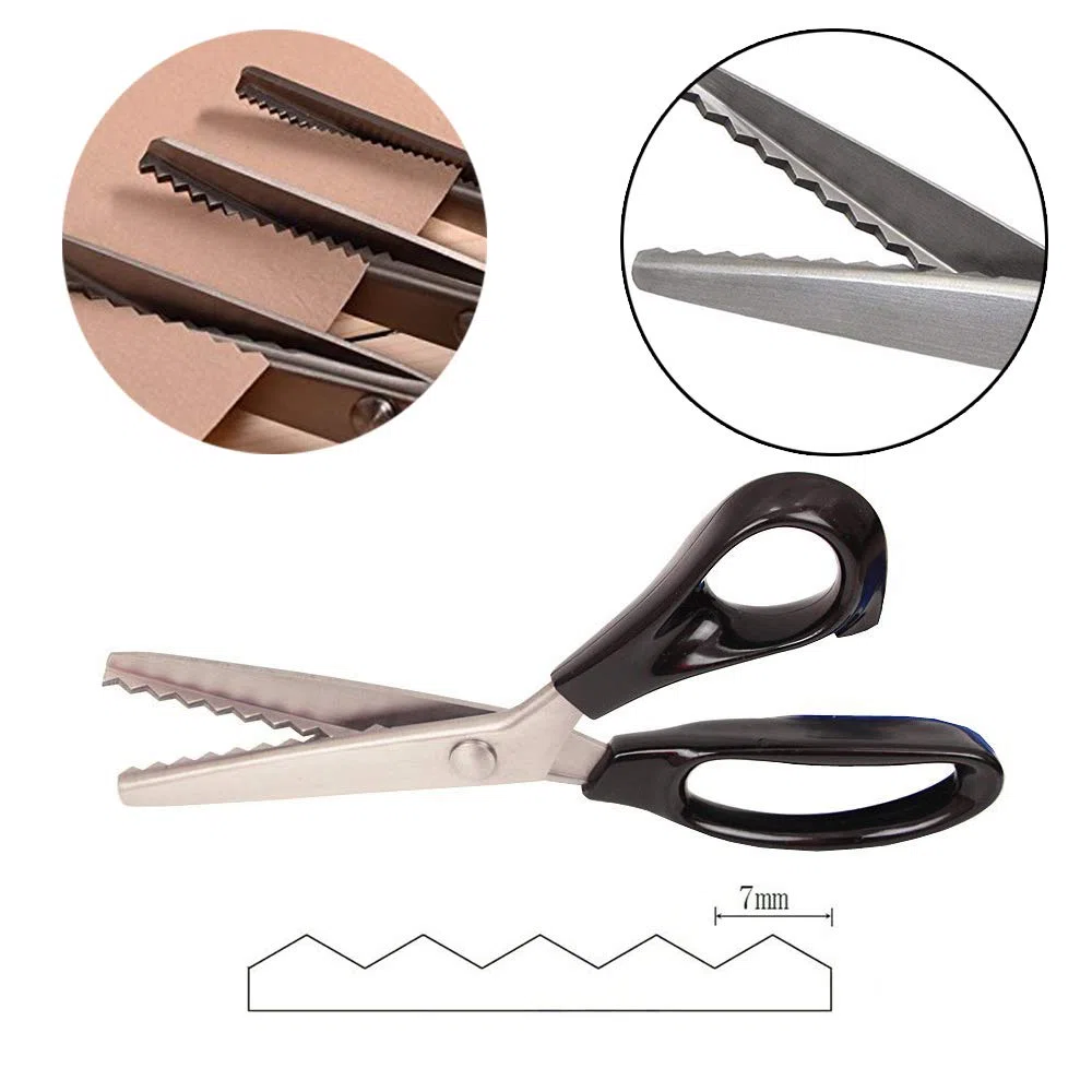 Cesoie da Sarto seghettate dentellate Zig-Zag, Forbici da Taglio