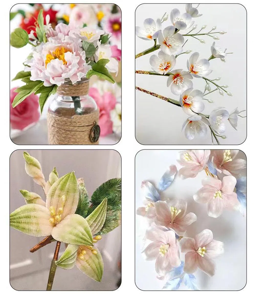 900 stami floreali bianchi, mini teste doppie da 3 mm, stami floreali artificiali, pistillo di perle finte opache per fai da te, creazione floreale, decorazione creativa per matrimoni, Natale, feste
