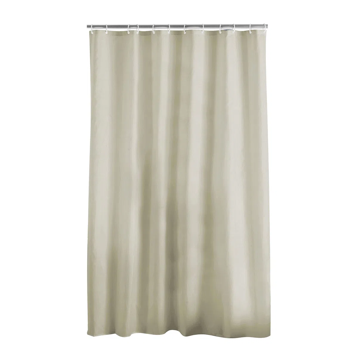 Douceur d'intérieur 1800696 - Tenda da doccia con ganci, in poliestere, 180 x 200 cm, colore: Talpa