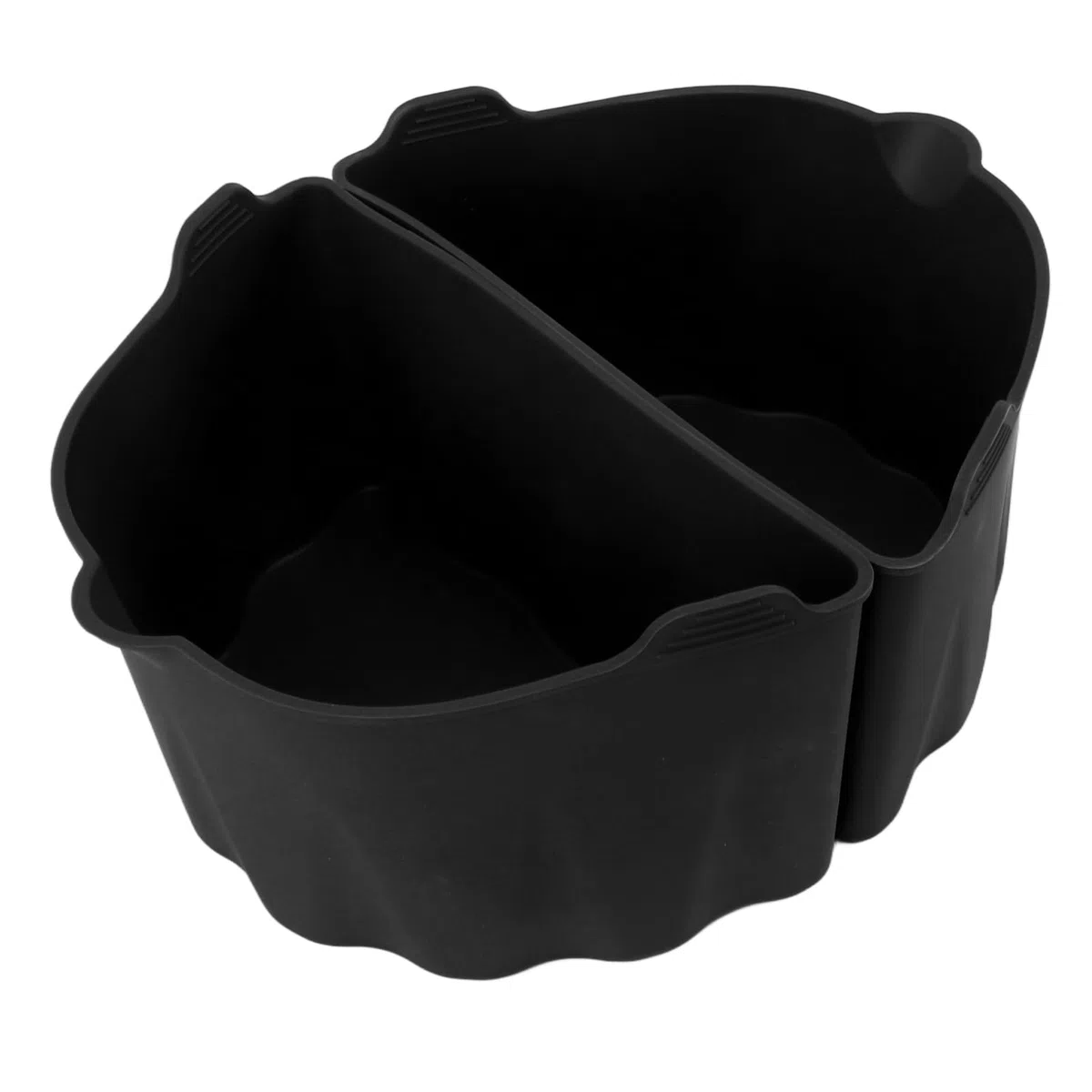 Divisori per Pentole in Silicone, Buona Protezione 2 Pezzi Riutilizzabili Morbidi per Pentola a Cottura Lenta 220 ℃ per Cucina (BLACK)