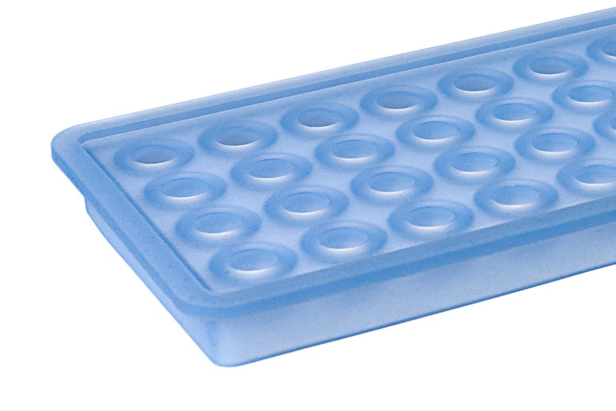 Lurch 10435 - Stampo per ghiaccioli a Forma sferica da Ø 20 mm, Colore: Blu Ghiaccio