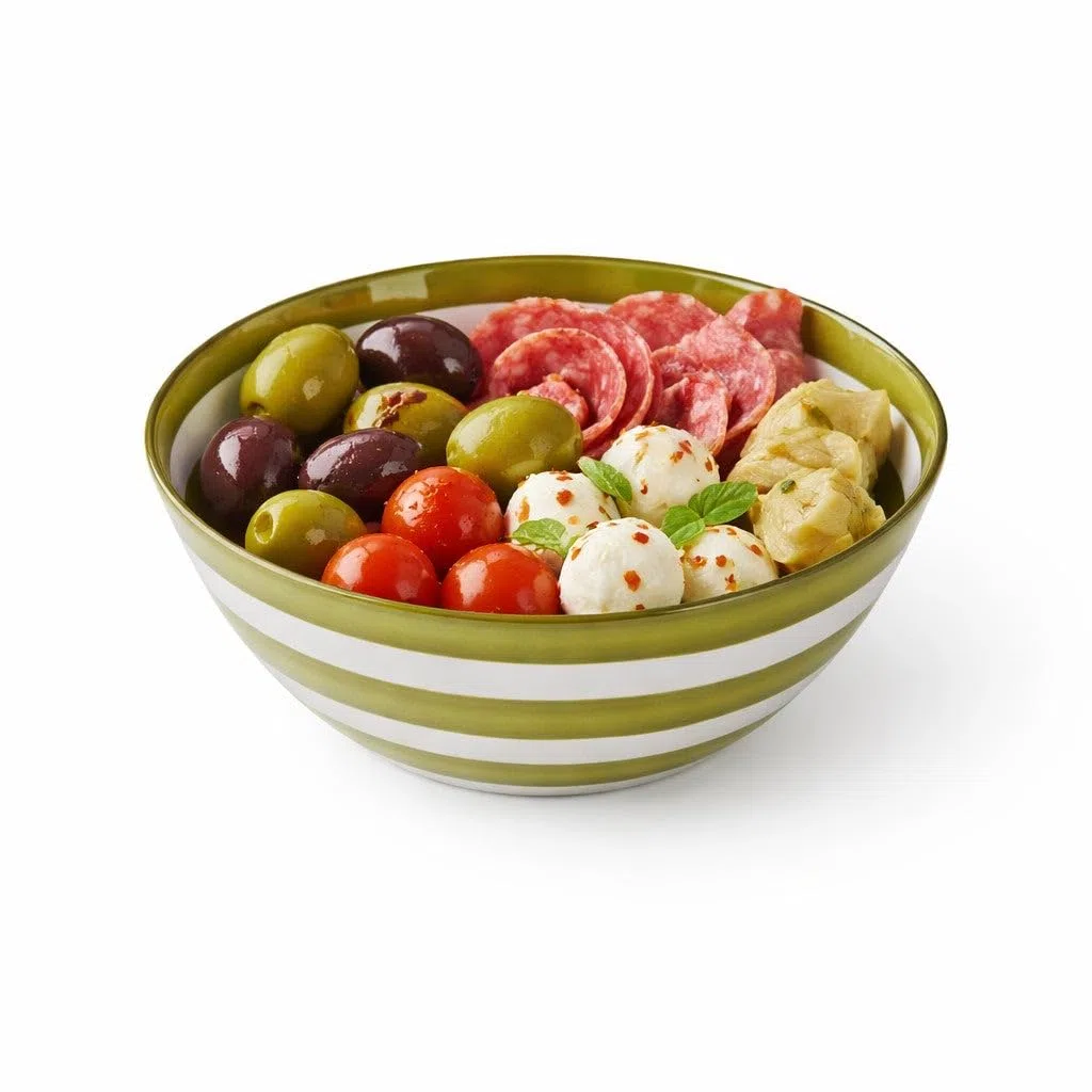 Guzzini Ciotola Riviera Melamina D 22 Cm Bianco Verde