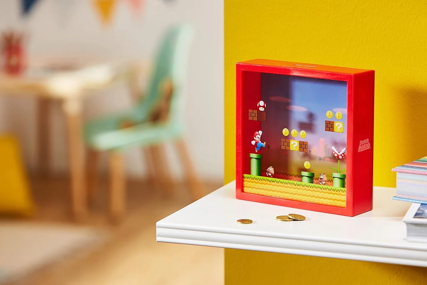 Salvadanaio Super Mario Salvadanaio Nintendo, Regalo per Fan, 18cm