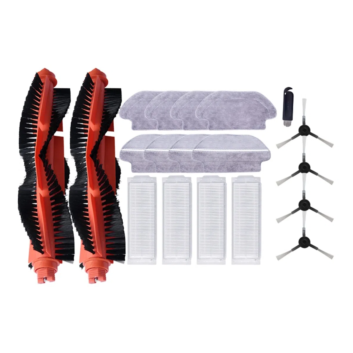 Spazzole Mop Panno Straccio Compatibile for Xiaomi Mi Robot Vacuum-Mop P STYTJ02YM STYJ02YM Mop-2S XMSTJQR2S Robot Aspirapolvere Parti Accessorio (Color : 2PCS)