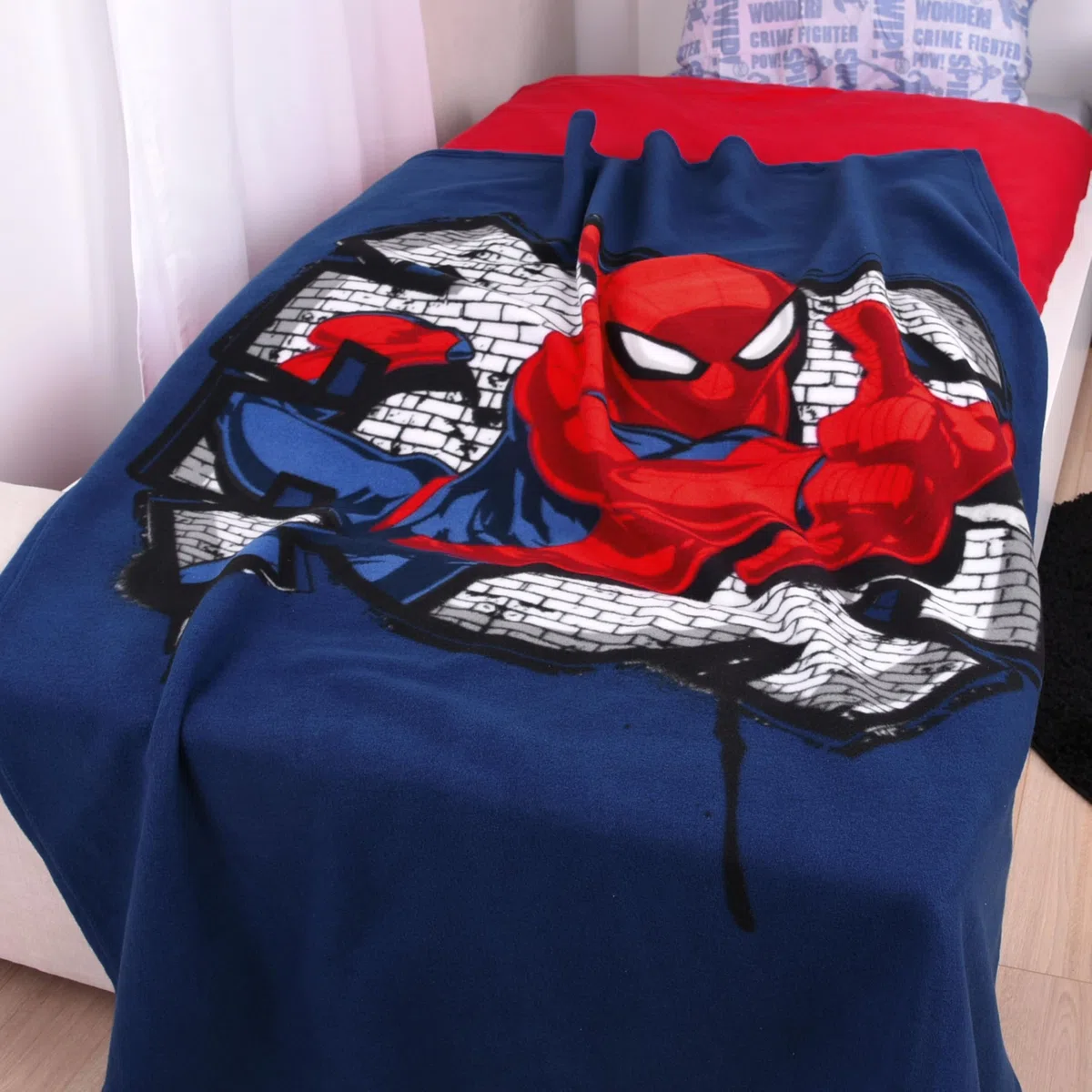 Herding Coperta in Pile Spiderman, 130 x 170 cm, 100% Poliestere, Pile