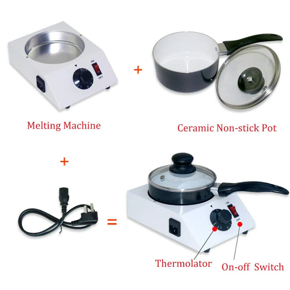 DiLiBee Temperatrice Macchina per Cioccolato 1,2 L Fuso Sciogli Cioccolata Melting Pot Melter con Padella in Ceramica 40W