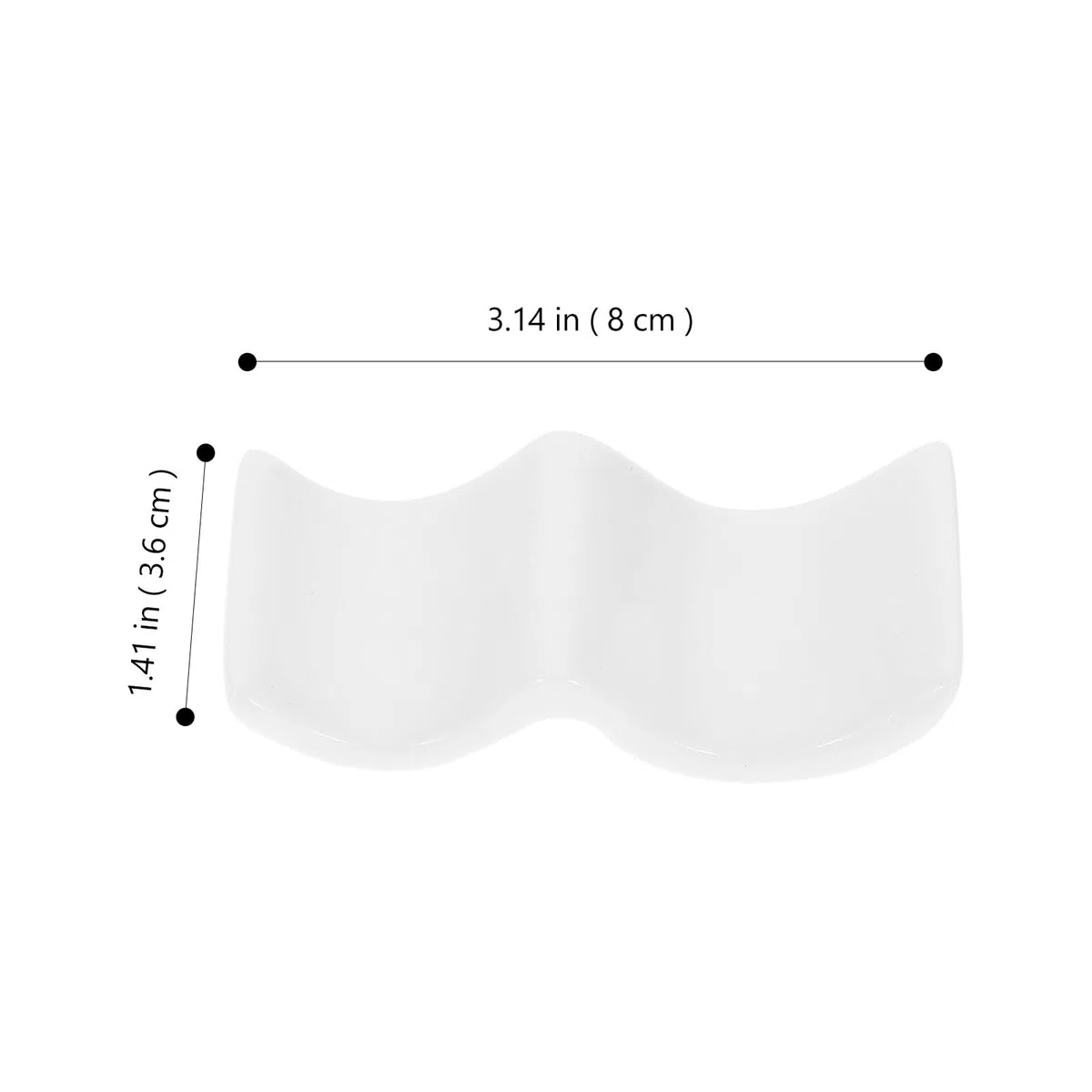 Poggia Posate da Tavola in Ceramica Bianca 10 Pezzi, Supporto per Bacchette e Cucchiai, per Casa e Party, Porta Posate Funzionale e Decorativo