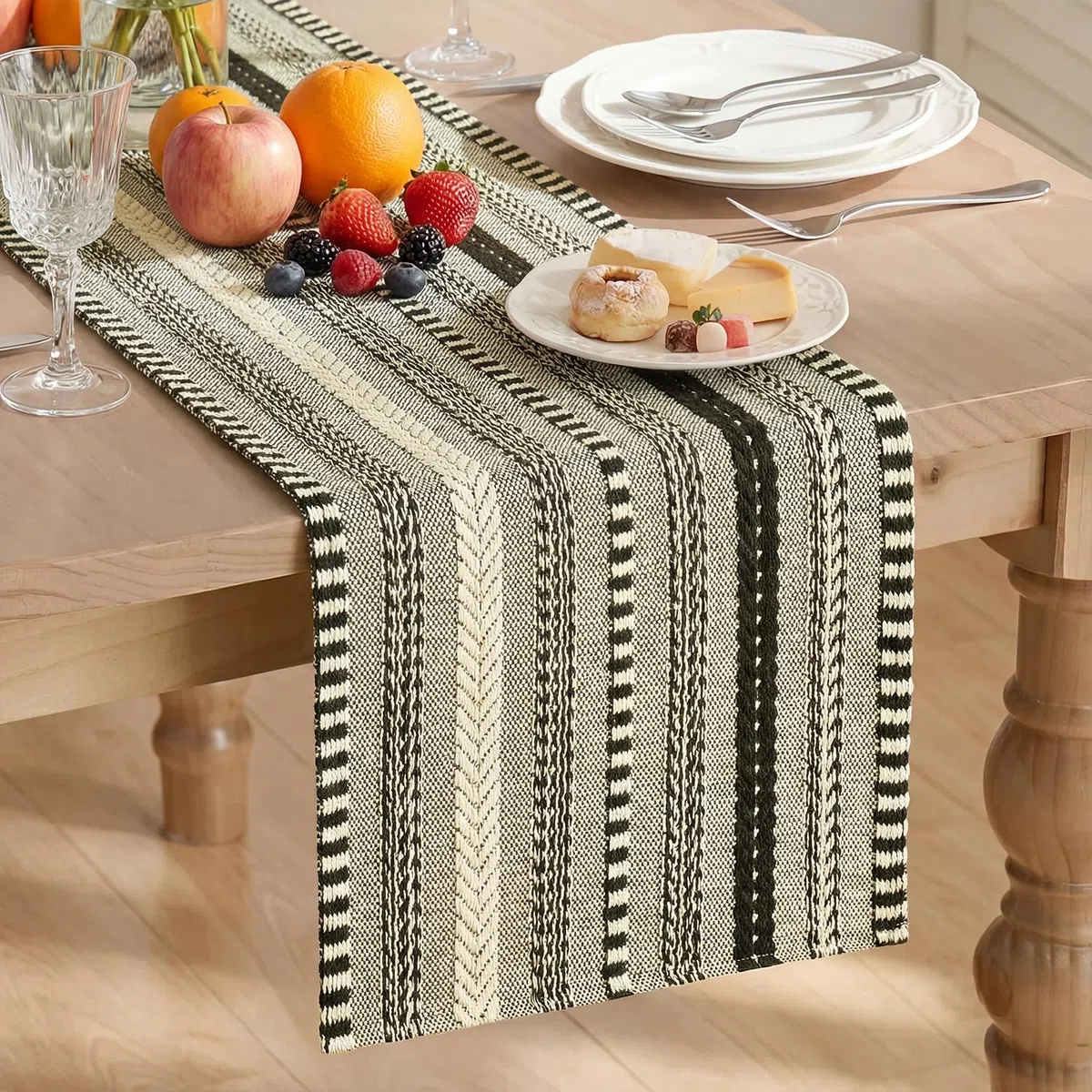 Artoid Mode Runner da tavola in macramè nero, 30 x 183 cm, decorazione per la cucina, per il compleanno, per le vacanze, per le feste
