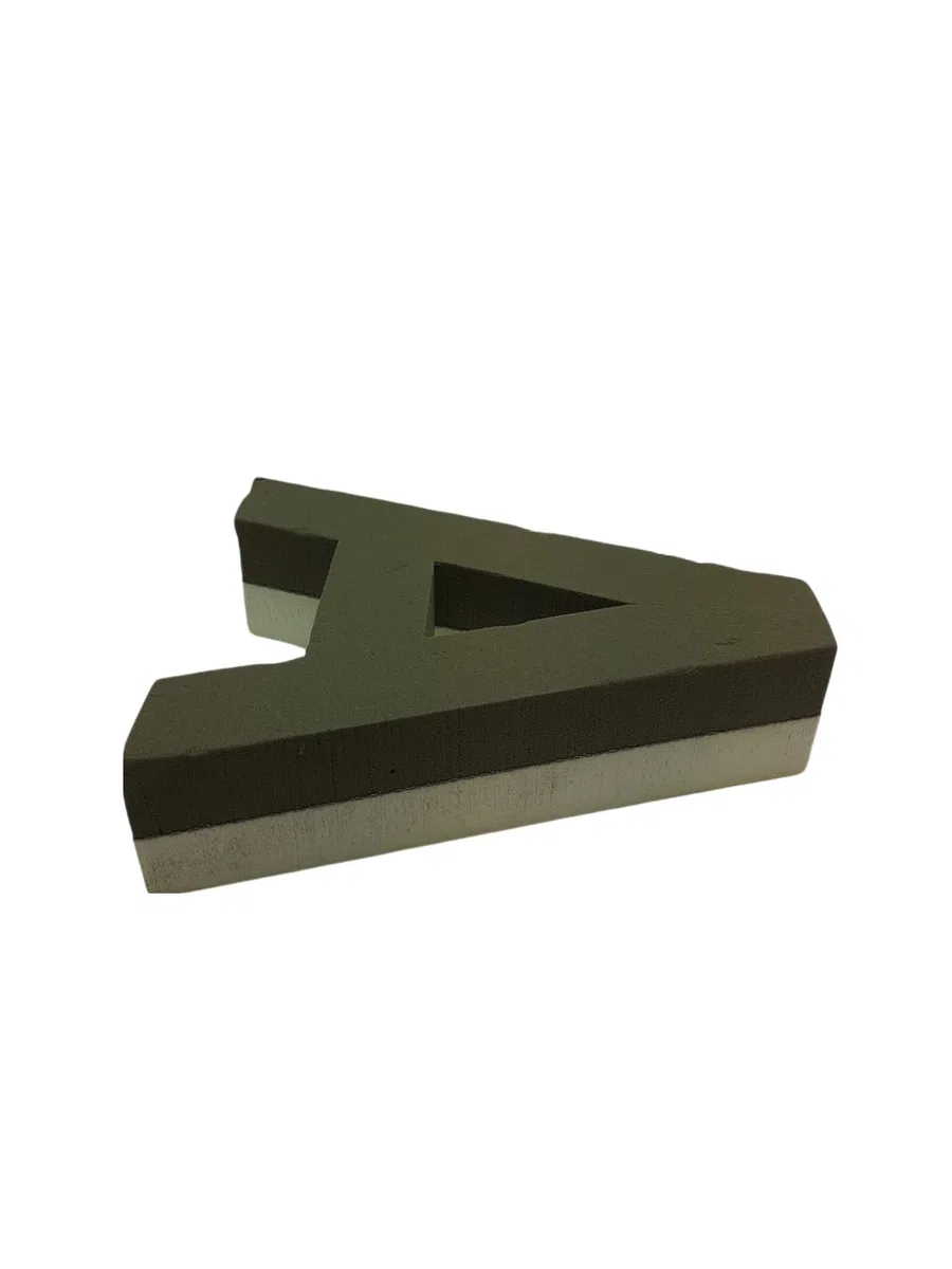 Seat Flor spugna per fiori a forma di lettera, dalla A alla Z (altezza 25 cm.) spugna per decorazioni floreali (lettera A)