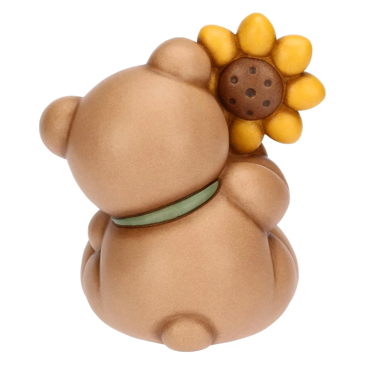 Thun Teddy con Girasole, Grande, Ceramica, Collezione Altro novità 2025, 12,3 x 9,4 x 13,8 cm