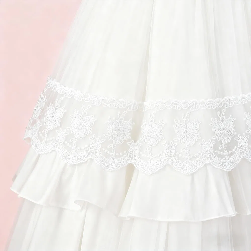 Bordo in pizzo largo 9,5 cm, bordo bianco ricamato non elastico, rifinitura in pizzo per cucire, adatto per decorazioni per abiti da sposa, regali e ornamenti per feste, artigianato fai da te