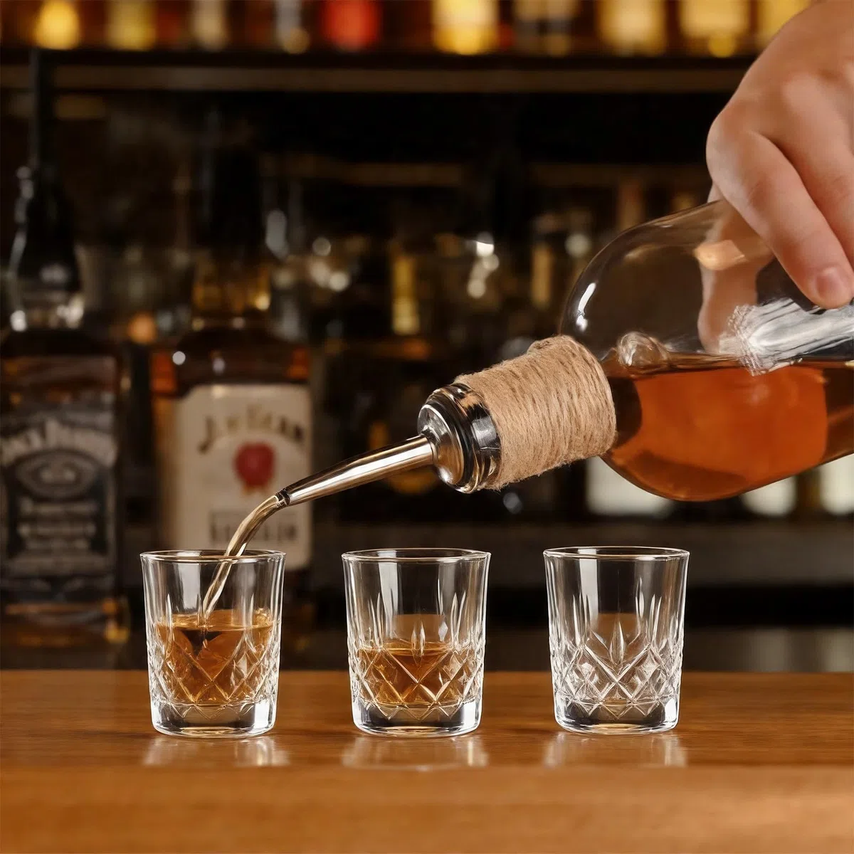 Set di 12 bicchierini da liquore in vetro di cristallo, 50 ml, piccolo bicchierino da liquore, bicchierini da whisky con fondo pesante, per feste, celebrazioni, riunioni (fondo piatto)