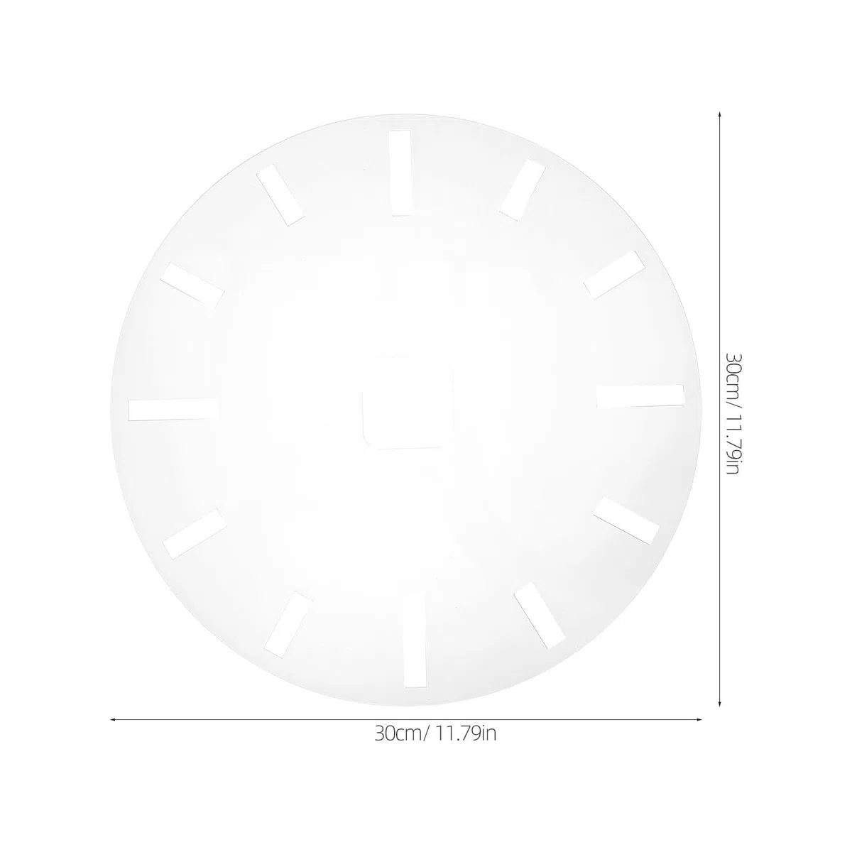 Stencil Orologio in Acrilico Quadrante Liscio e Segni Dial per Progetti di Bricolage e Lavorazione del Legno