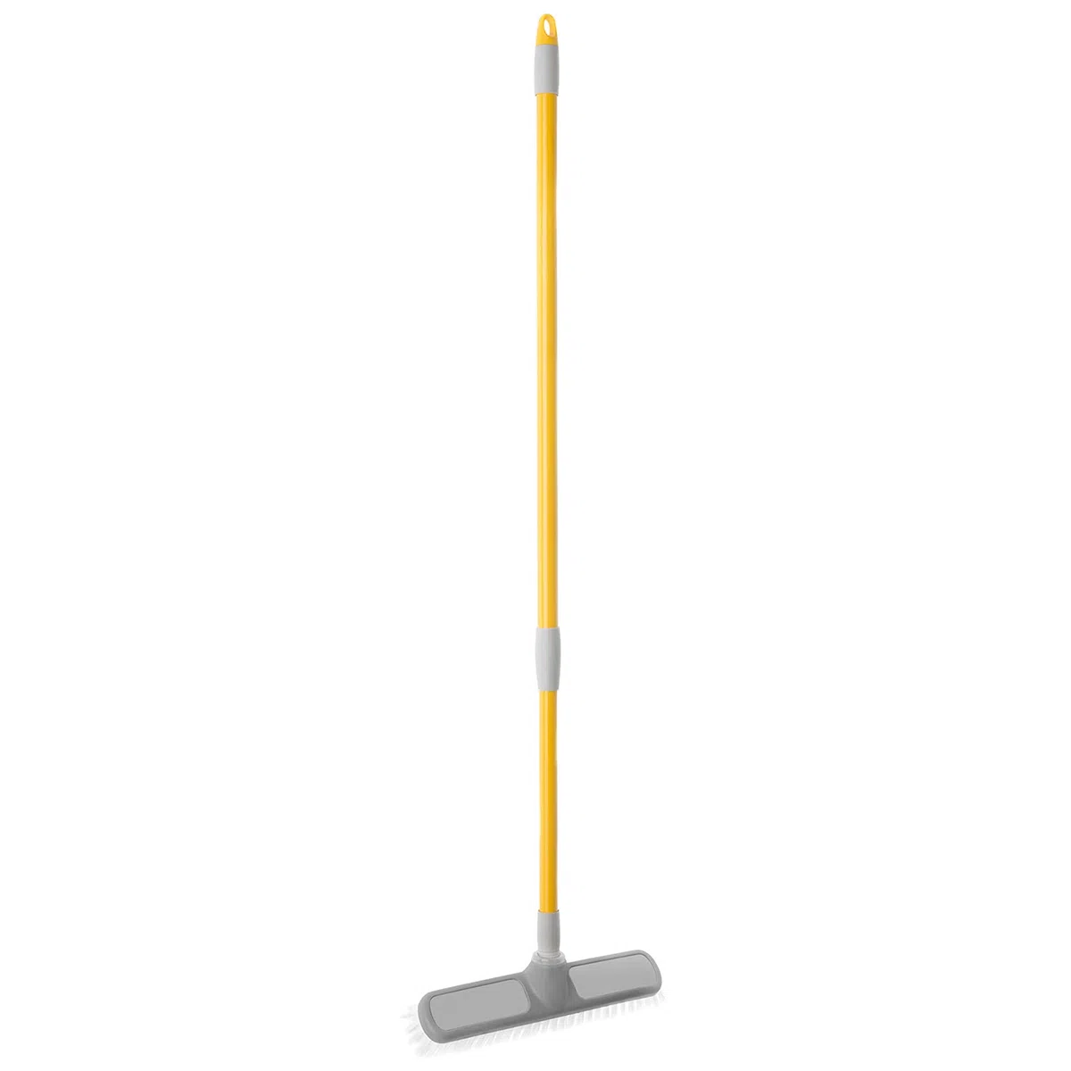 Apex Frettazzo Gommato con Manico Allungabile da 80 a 136 cm – Spazzolone con Paracolpi, Setole Extra-Resistenti, Adatto a Tutti i Panni Pavimento
