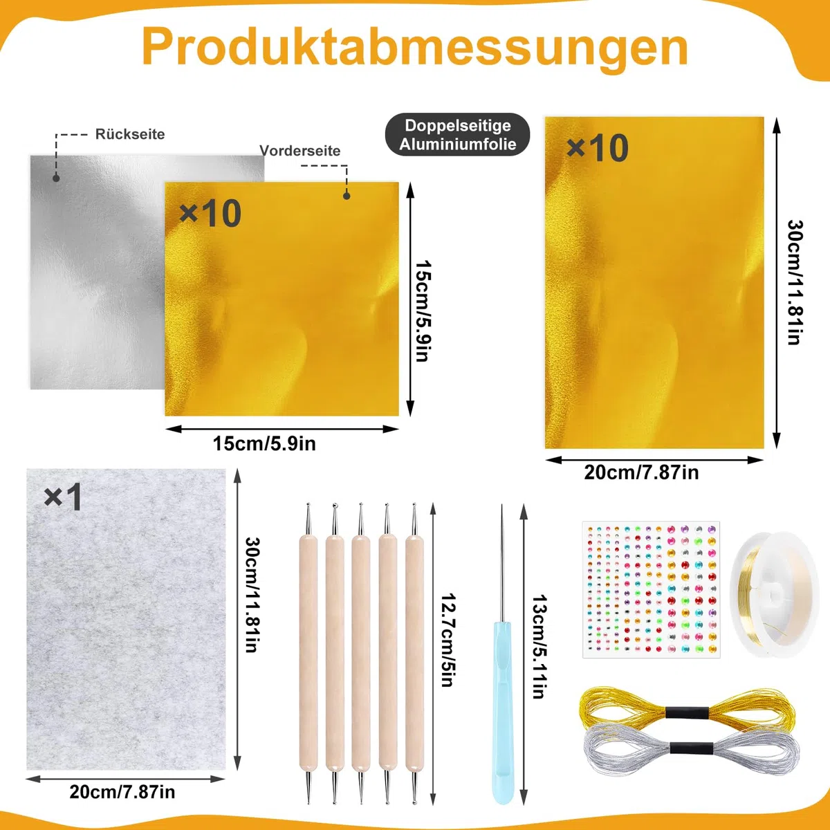 Fogli Metallizzati per Artigianato Fogli per Goffratura Kit Artistico per Sbalzo Metallo Foglio di Carta Alluminio Dorato Accessorio Crafting Lucido Argento Scintillante Oro per Pittura Incisione