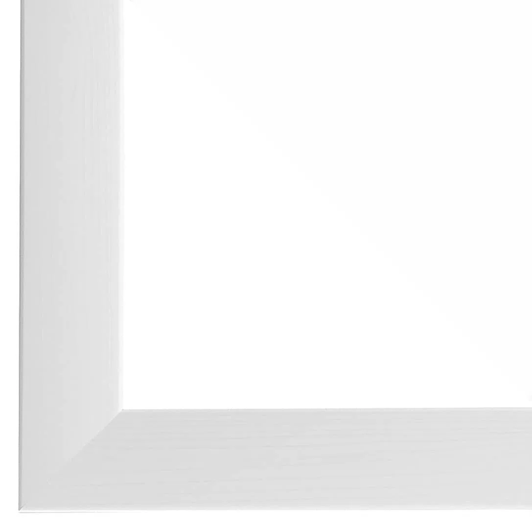 Cornice su misura FRAMO in legno 99 x 38 cm - Pino Bianco | Dimensioni selezionabili | incl. vetro acrilico antiriflesso | Cornice per puzzle | Foto | Poster