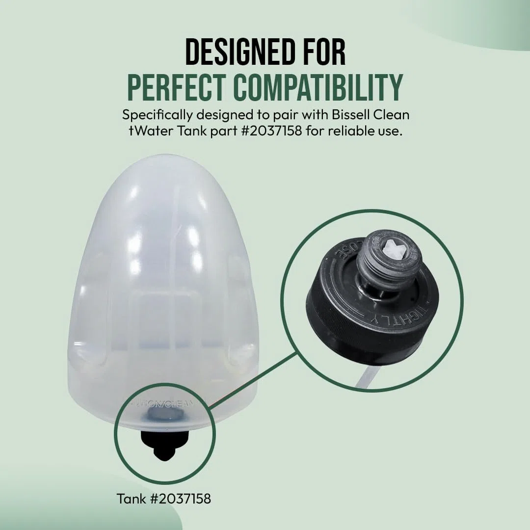 Tappo di Ricambio e Cannuccia per pulitori di tappeti Bissell Little Green - Modelli 1400B, 1400W, 3369, 3353, 3519, Solo per i Modelli elencati