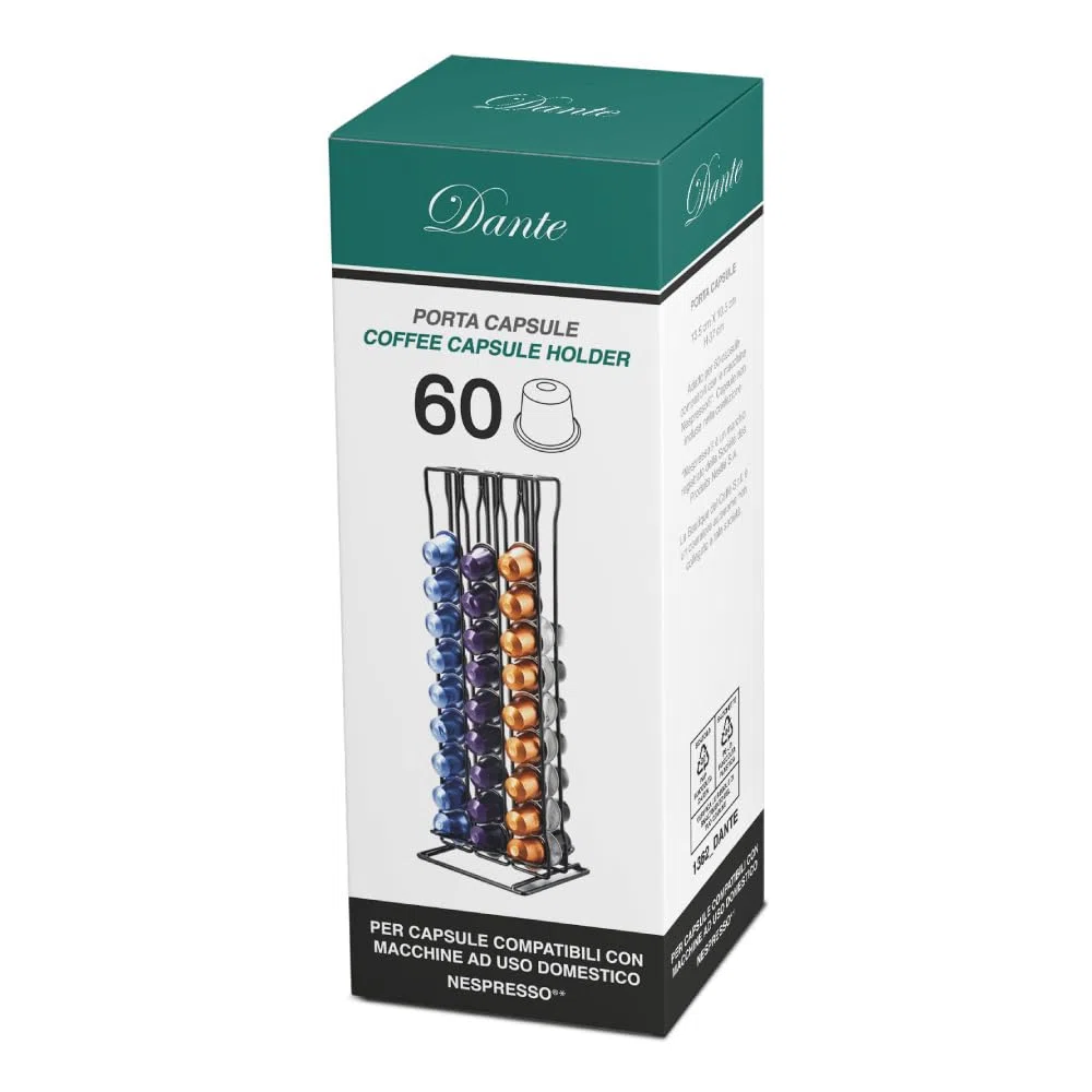 Italian Coffee Portacapsule Caffè Compatibili e Originali, adatto per Ufficio e Cucina (Nespresso Dante)