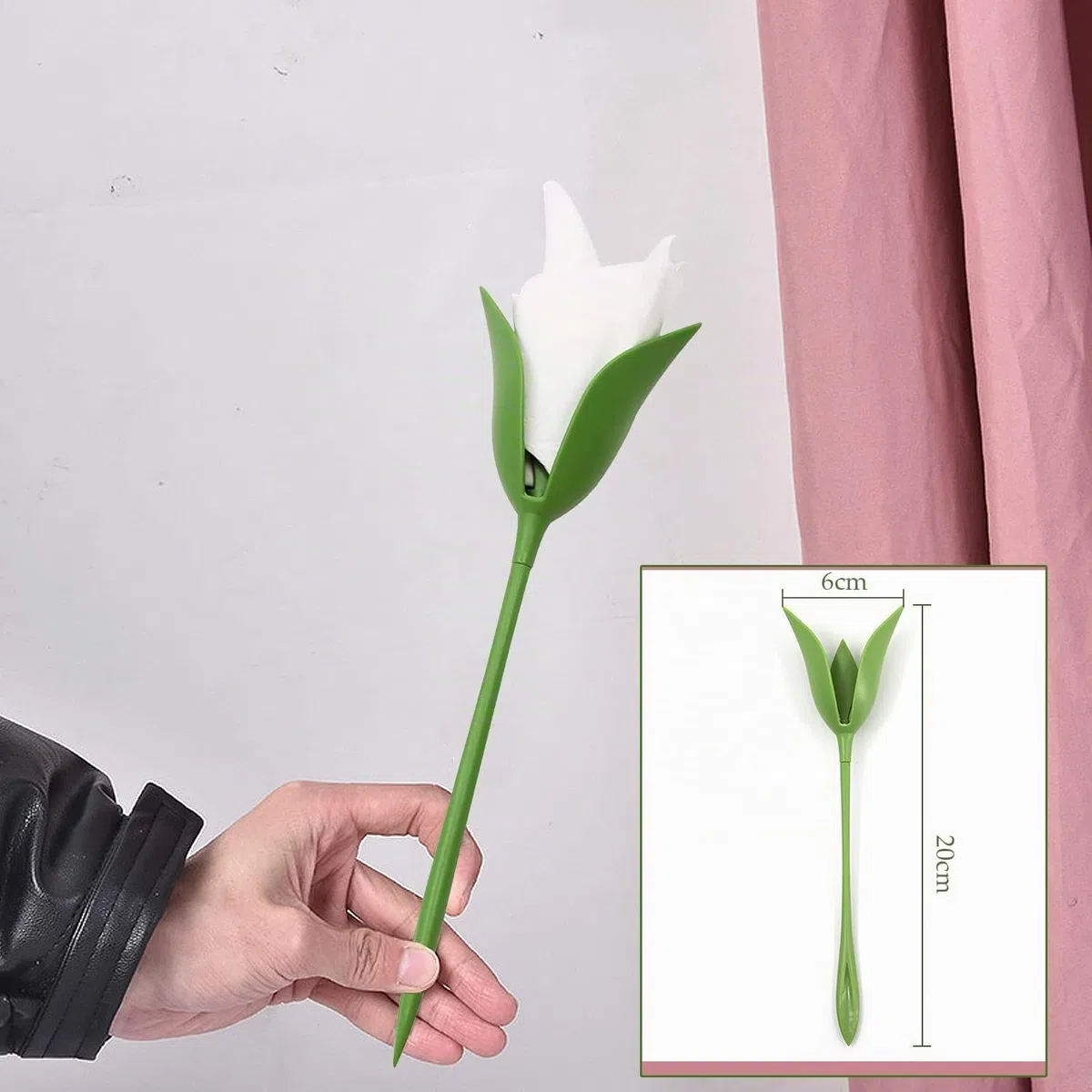 12 confezioni di portatovaglioli Bloom, anelli per tovaglioli verdi, porta tovaglioli a gambo di fiore intrecciato, set di 12 per la decorazione e gli allestimenti della tavola da cucina e di casa