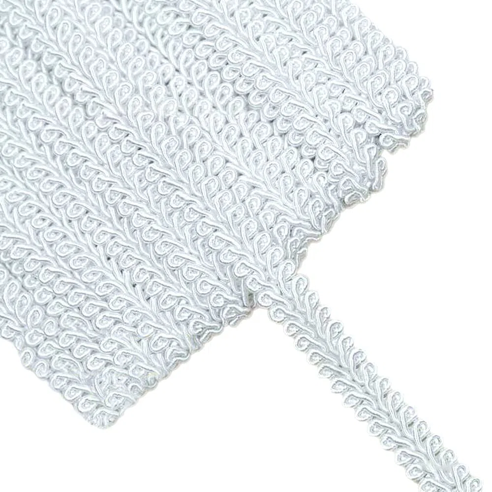 Nastro di pizzo in poliestere, 13 m, 10 mm, 10 mm, per fai da te, sposa, matrimonio, festa, costume, artigianato, cucito, confezioni regalo, bianco