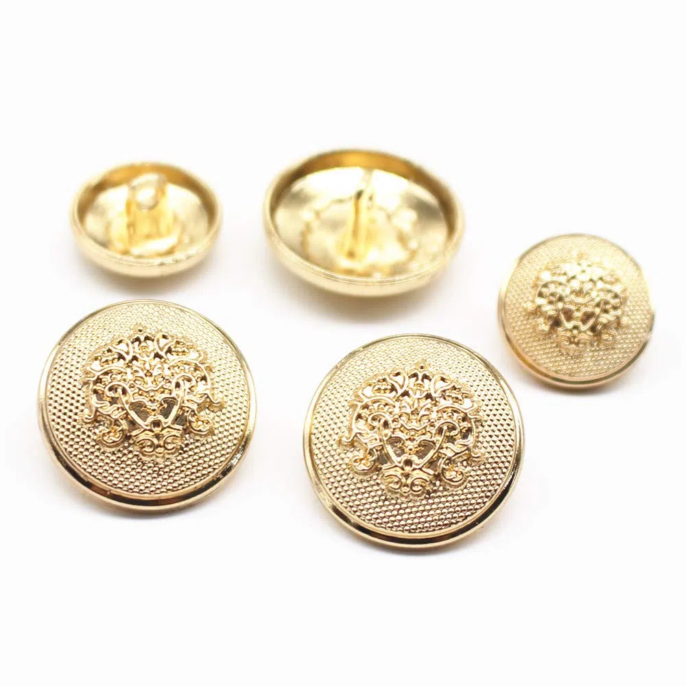 YaHoGa 14 pezzi dorati Bottoni Metallo 20mm 15mm Pulsanti per Cucire Mestiere Materiali tute Giacche Cappotti uniforme (MB20080)