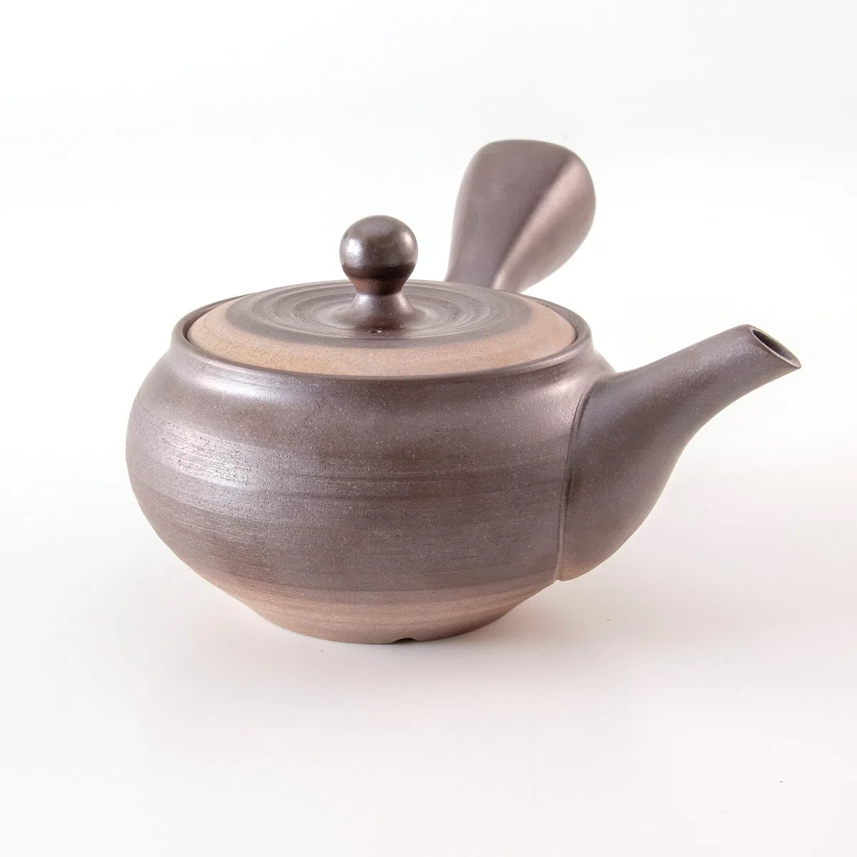 Asayu Japan Teiera tradizionale Kyusu - Kurofuki - Piccola, 280 ml, nera - Prodotto in Giappone (Tokoname-Yaki) - Per tè verde e cerimonie del tè