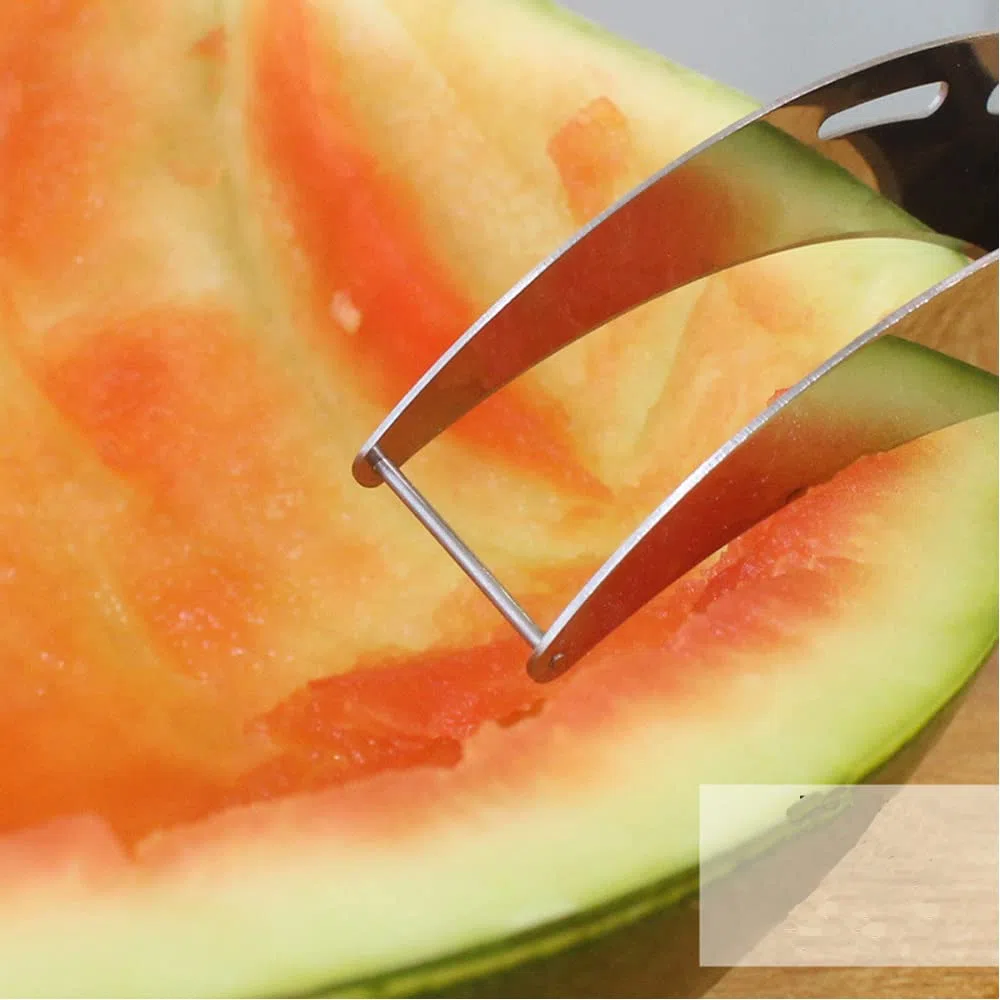 Affetta cocomero Taglia frutta multifunzionale in acciaio inox Gadget da cucina