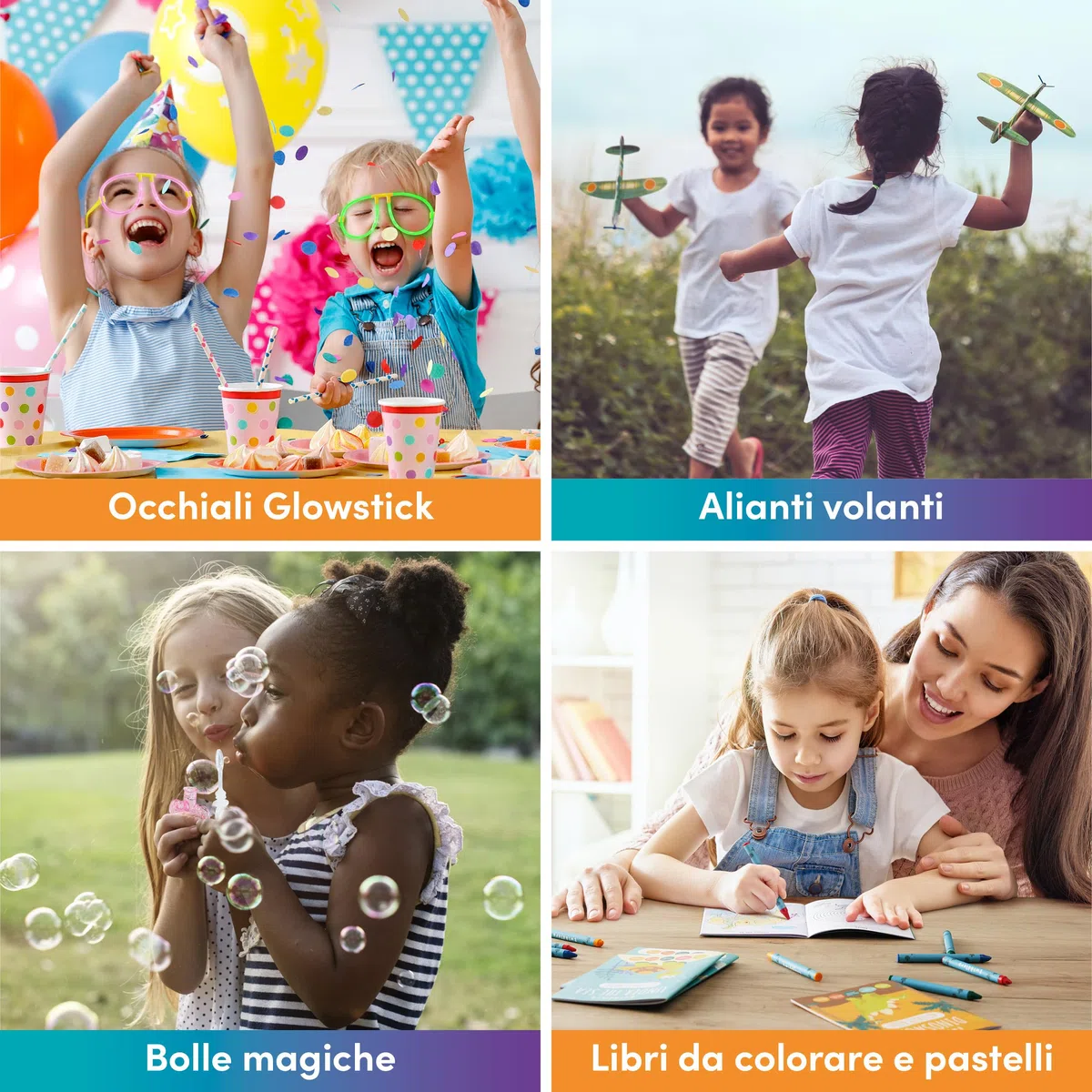 THE TWIDDLERS Set di 60 piccoli regali di compleanno per bambini di alta qualità per ragazze e ragazzi – Sacchetti regalo per riempire di giocattoli per souvenir, regali di compleanno,