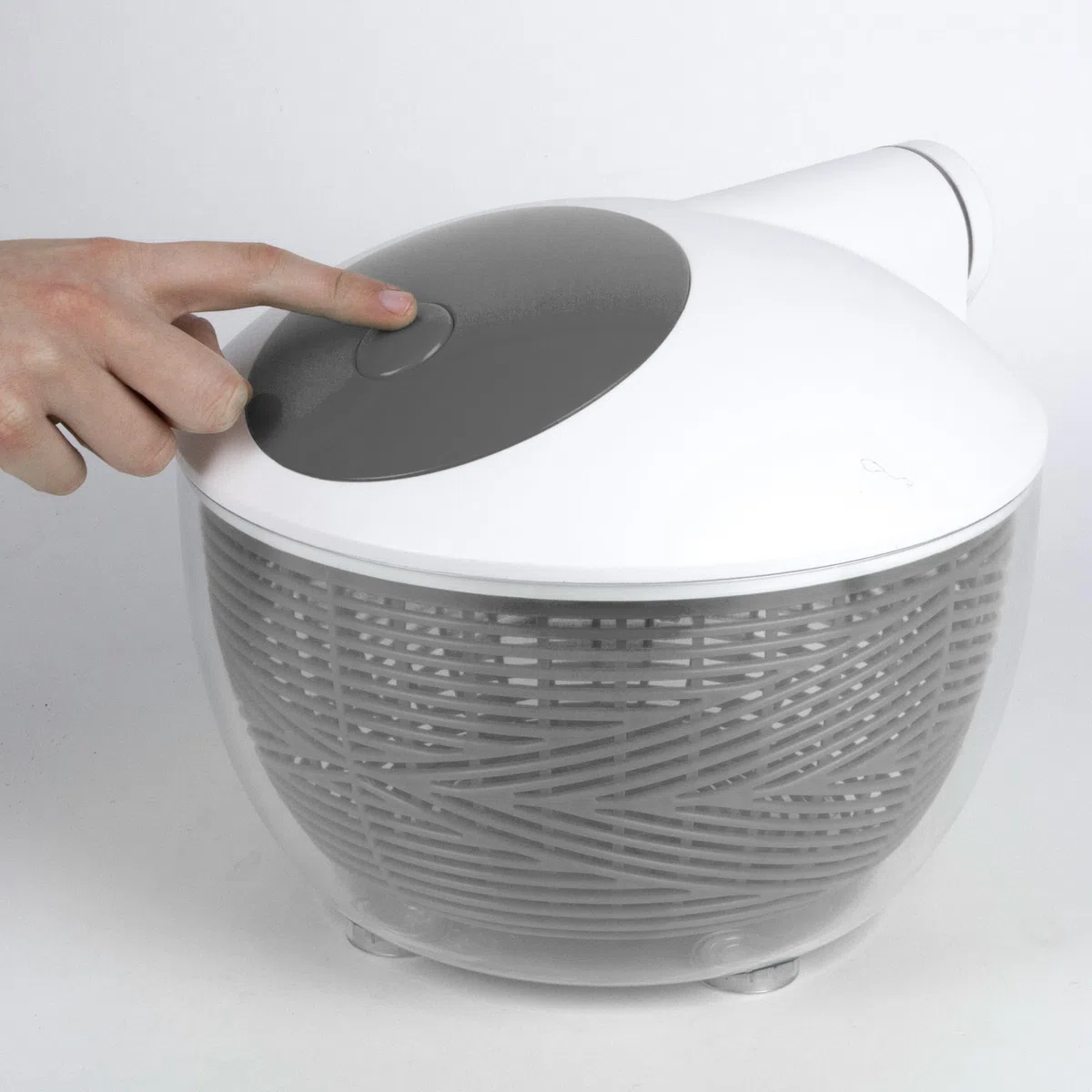 Macchina centrifuga Insalata Manuale Pratica Grigio