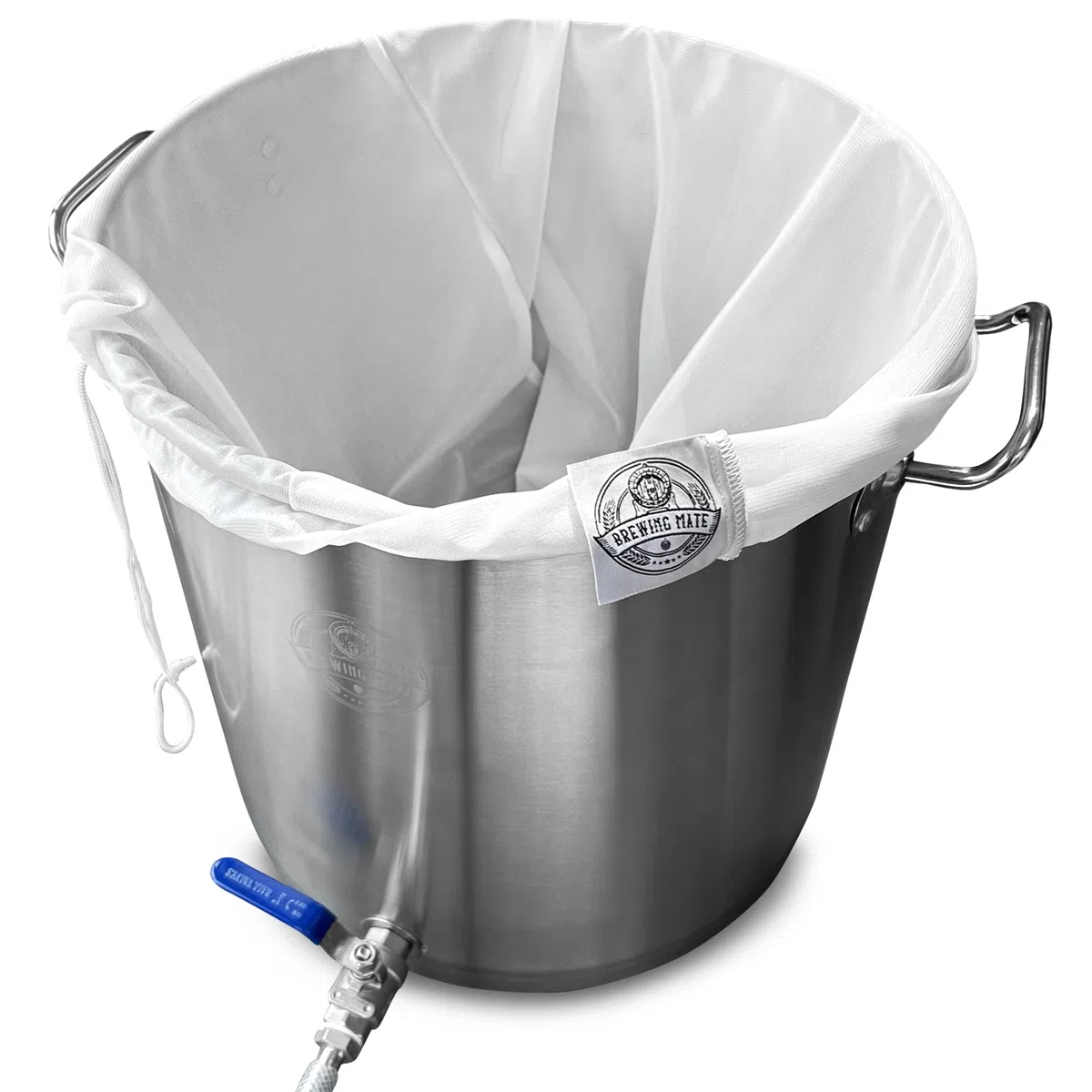 Set di 2 grandi sacchetti per birra per tutti i cereali (BIAB) o per la produzione di vino, 66x55.9 cm, borsa per latte di noci, filtro per succhi di frutta per gelatina