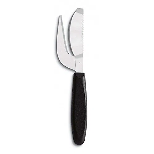 AUSONIA - Coltello squamatore squamapesce per togliere squame pesce inox con manico atossico