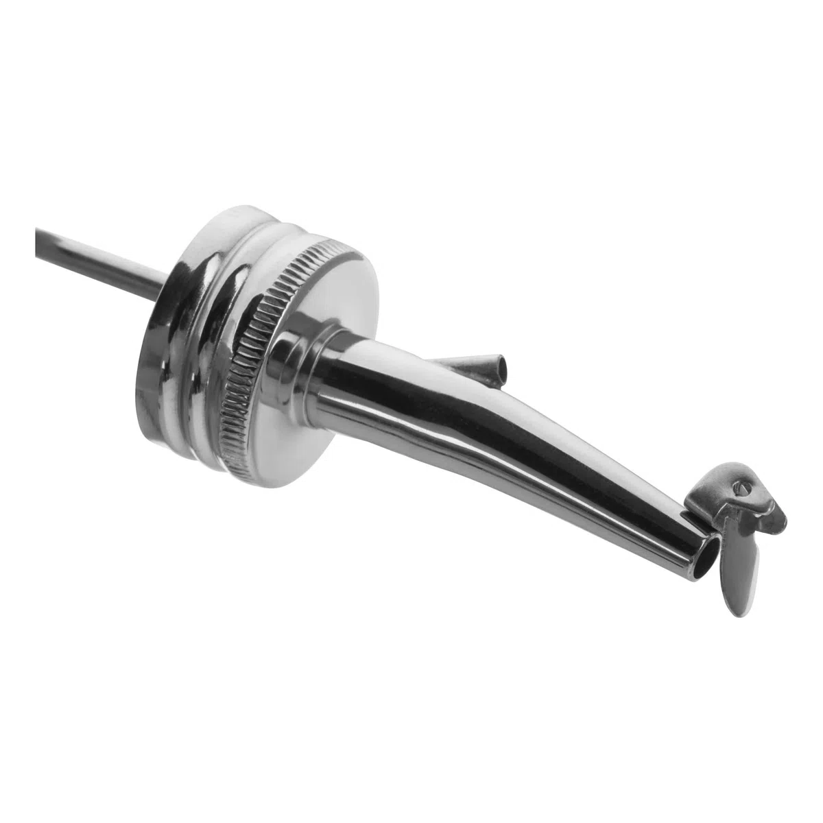 Westmark 3 versatori per liquori e olio per bottiglie con filettatura a vite, Ø 31,5 mm, con battente, con tratula, metallo/acciaio inox, inox Gastro, argento, 452522E3