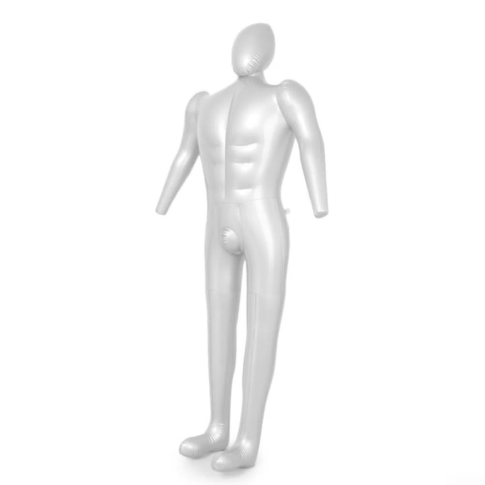 Eawfgtuw Manichino Gonfiabile Maschile a Corpo Intero Professionale per Sarto Forma per Vestiti Modello da Esposizione Supporto Altezza Regolabile 168cm per Negozio di Abbigliamento Esposizione