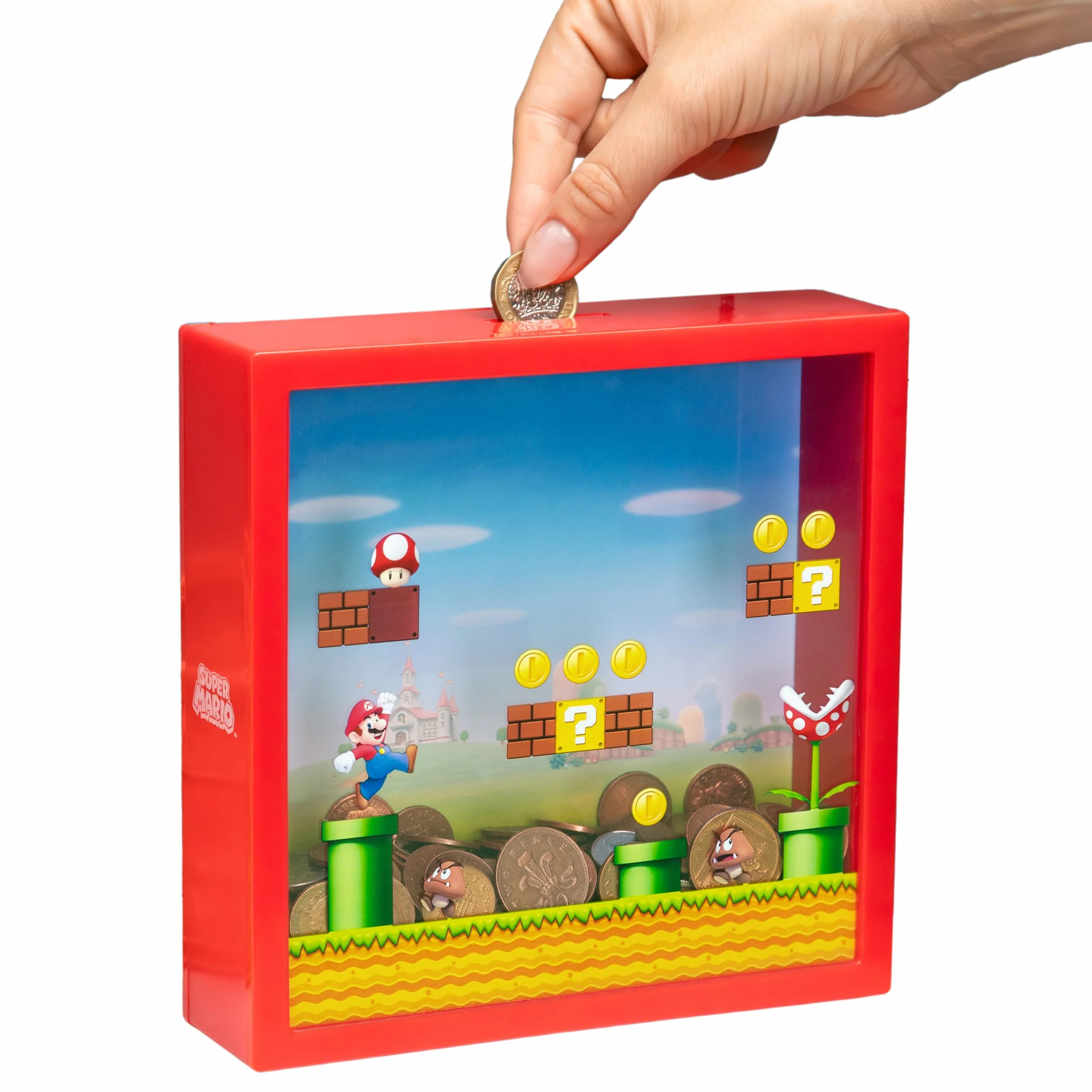 Salvadanaio Super Mario Salvadanaio Nintendo, Regalo per Fan, 18cm