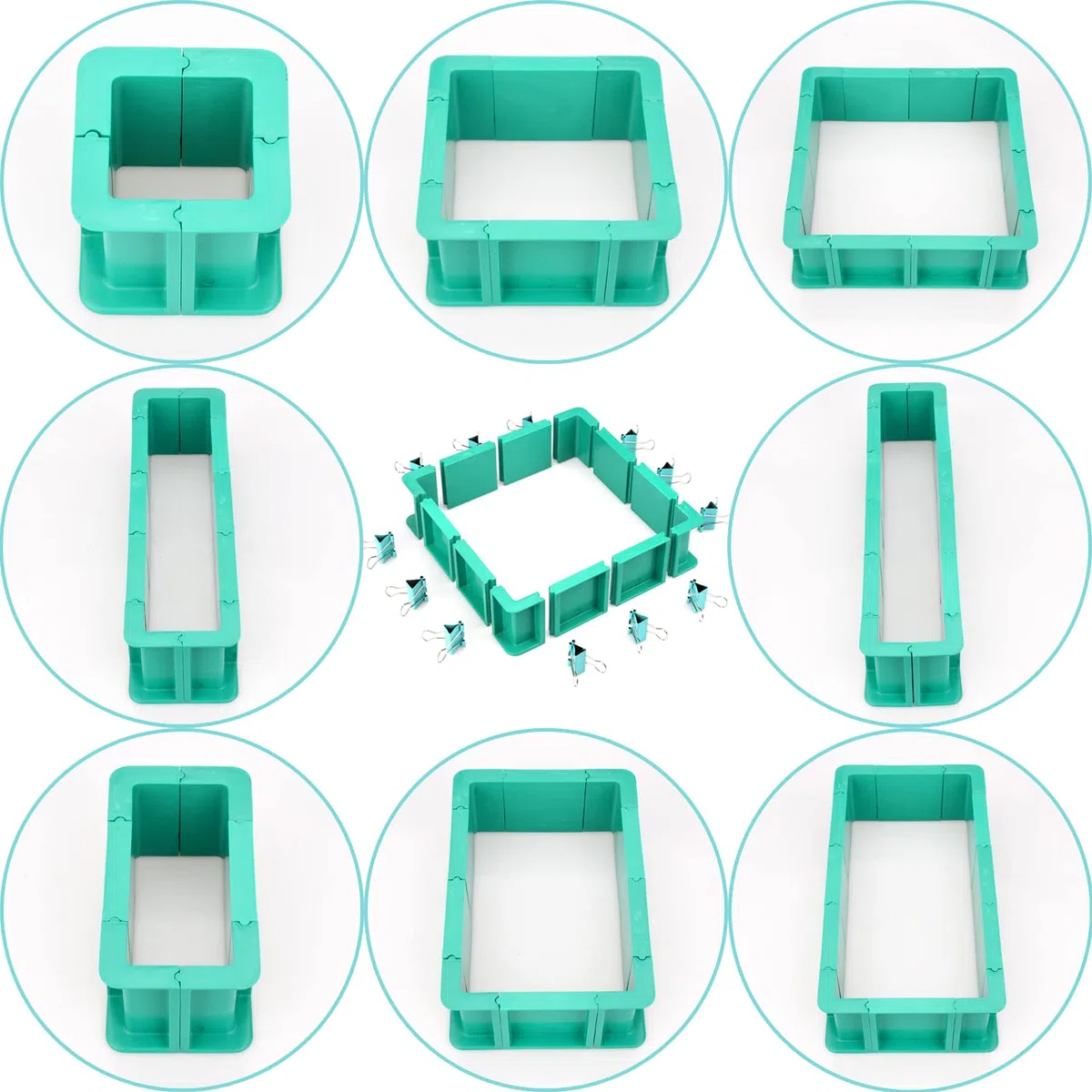 Alloggiamento Stampo Regolabile per la Realizzazione di Stampi in Gomma Siliconica - Telaio dell'alloggiamento in Plastica per la Creazione di Stampi in Siliconica, Stampi in Resina, Candele, Sapone