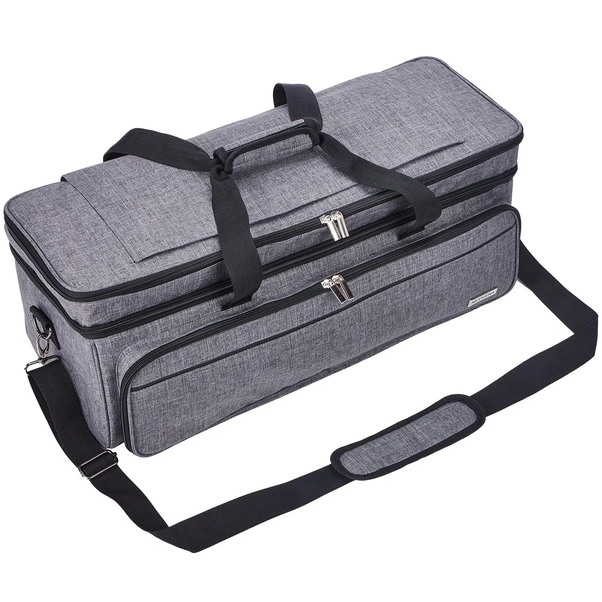 Custodia da trasporto a doppio strato con tasca per tappetino per Cricut Explore Air 2, Cricut Maker, Cricut Maker 3, Cricut Explore 3, multi grandi tasche frontali per attrezzi, accessori e