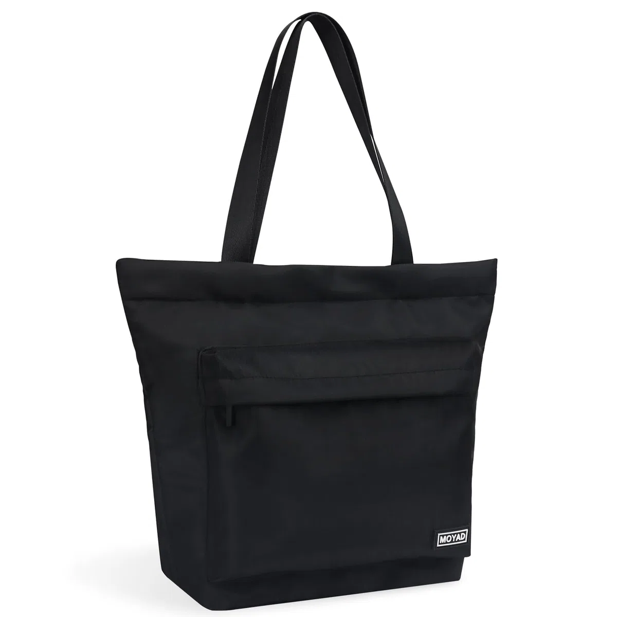 Moyad Borsa Termica Porta Pranzo 11L, Borsa Frigo Isolata Impermeabile per Ufficio, Lavoro e Picnic, Lunch Bag Pieghevole e Leggera con Tasca Frontale per Uomo e Donna, Nero