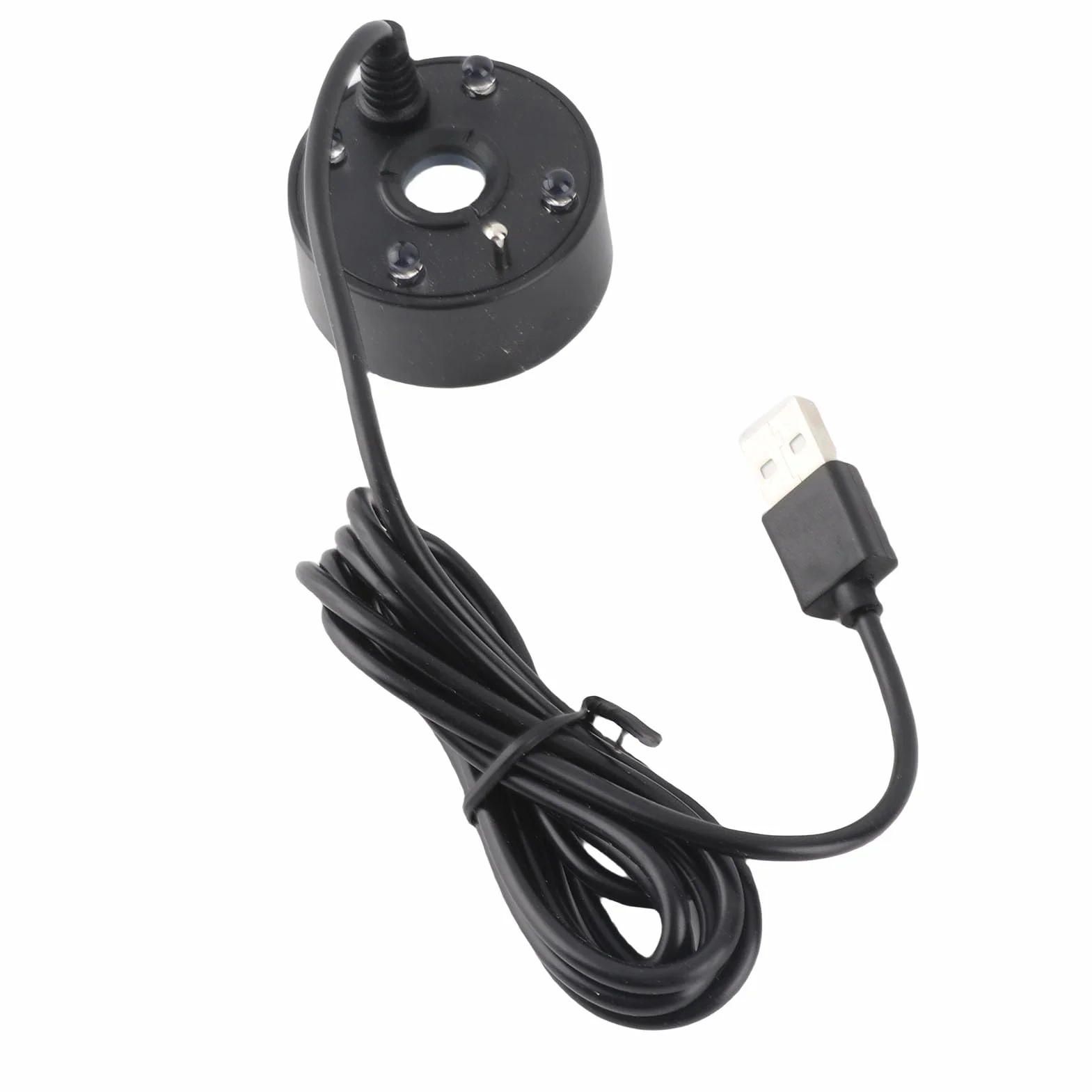 Fockety Nebulizzatore, nebulizzatore ad ultrasuoni a 4 LED, nebulizzatore USB per Fontana d'Acqua e laghetto, nebulizzatore, umidificatore d'Aria per Giochi d'Acqua, Halloween, Natale